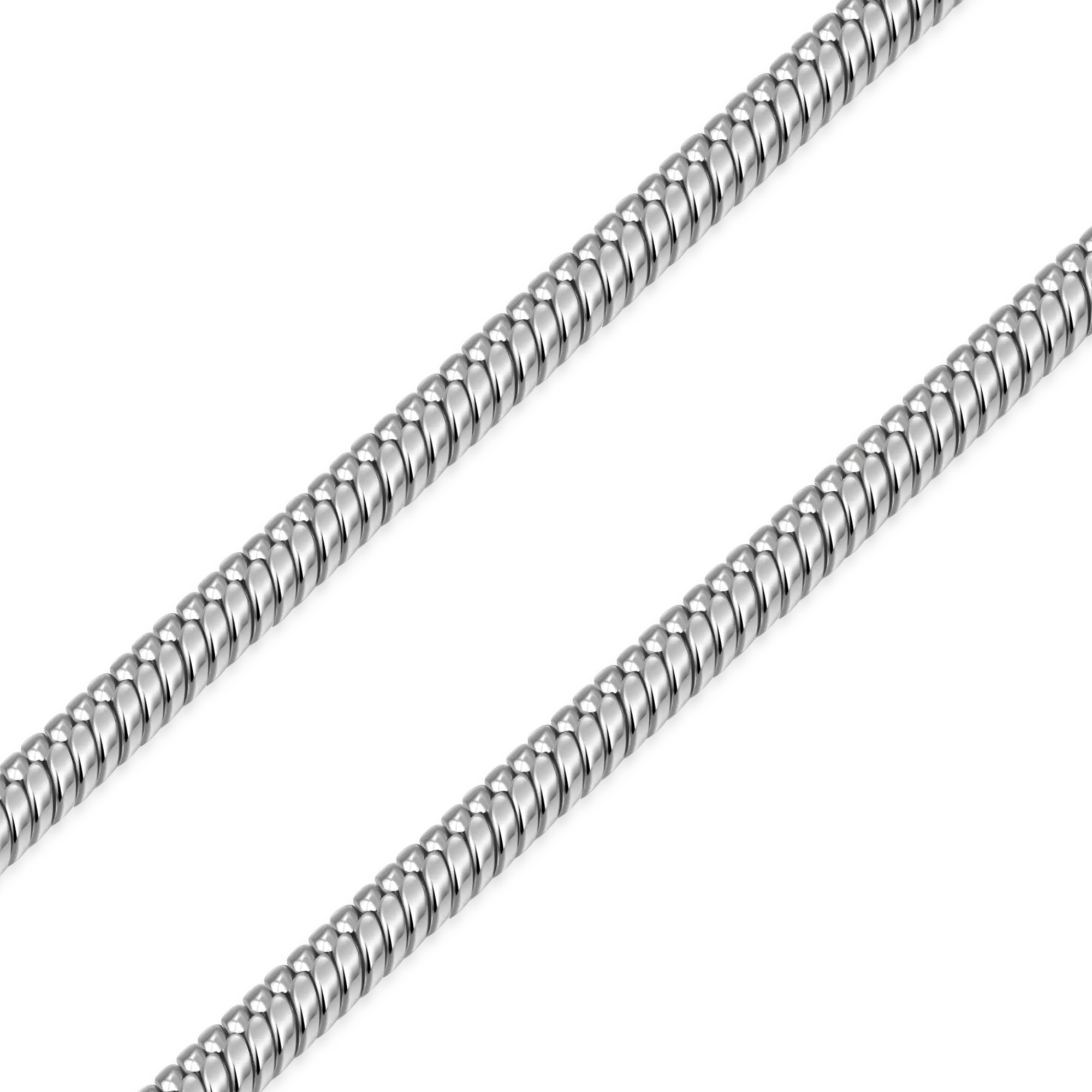3mm Snake Chain - White Gold - Image 3