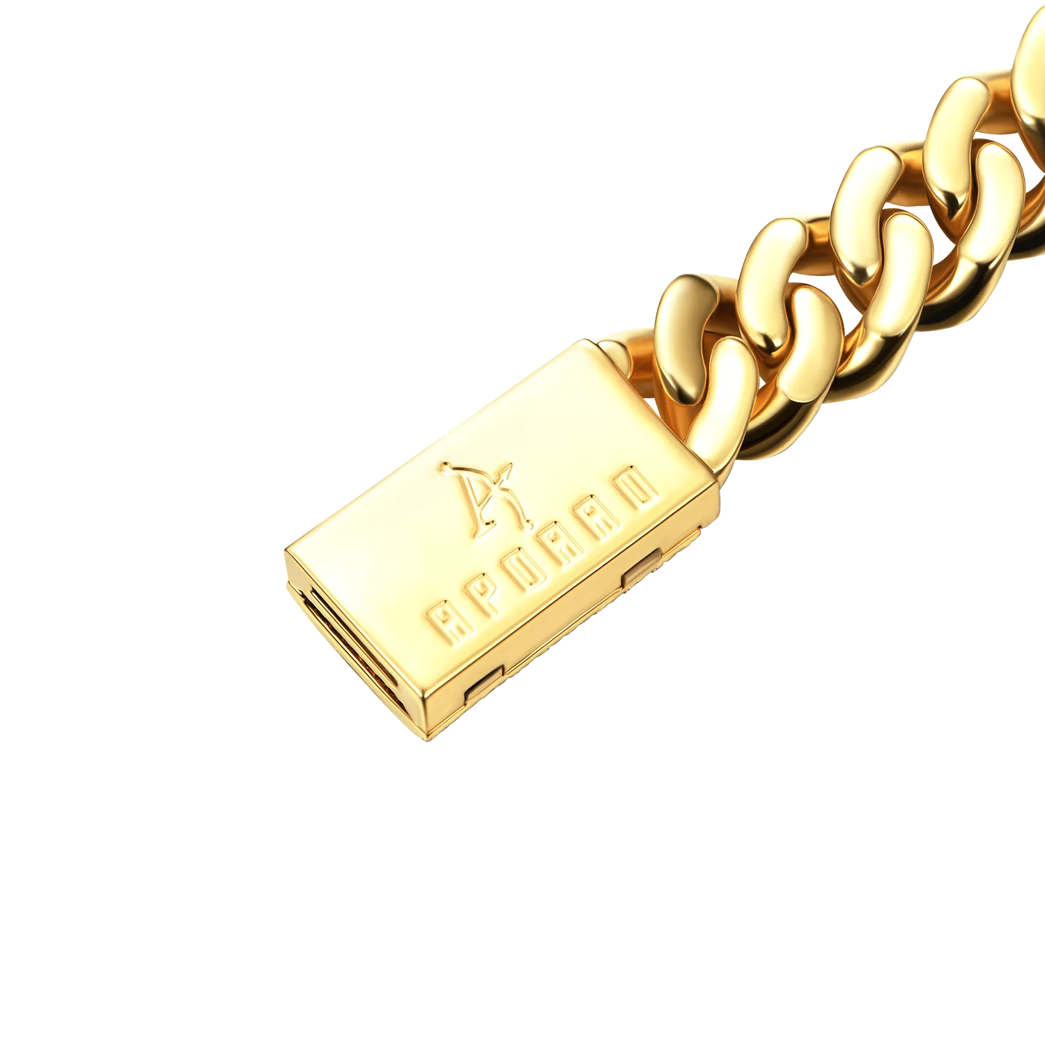 APORRO X COOGI Beating Cuban Bracelet - 12mm - Image 4