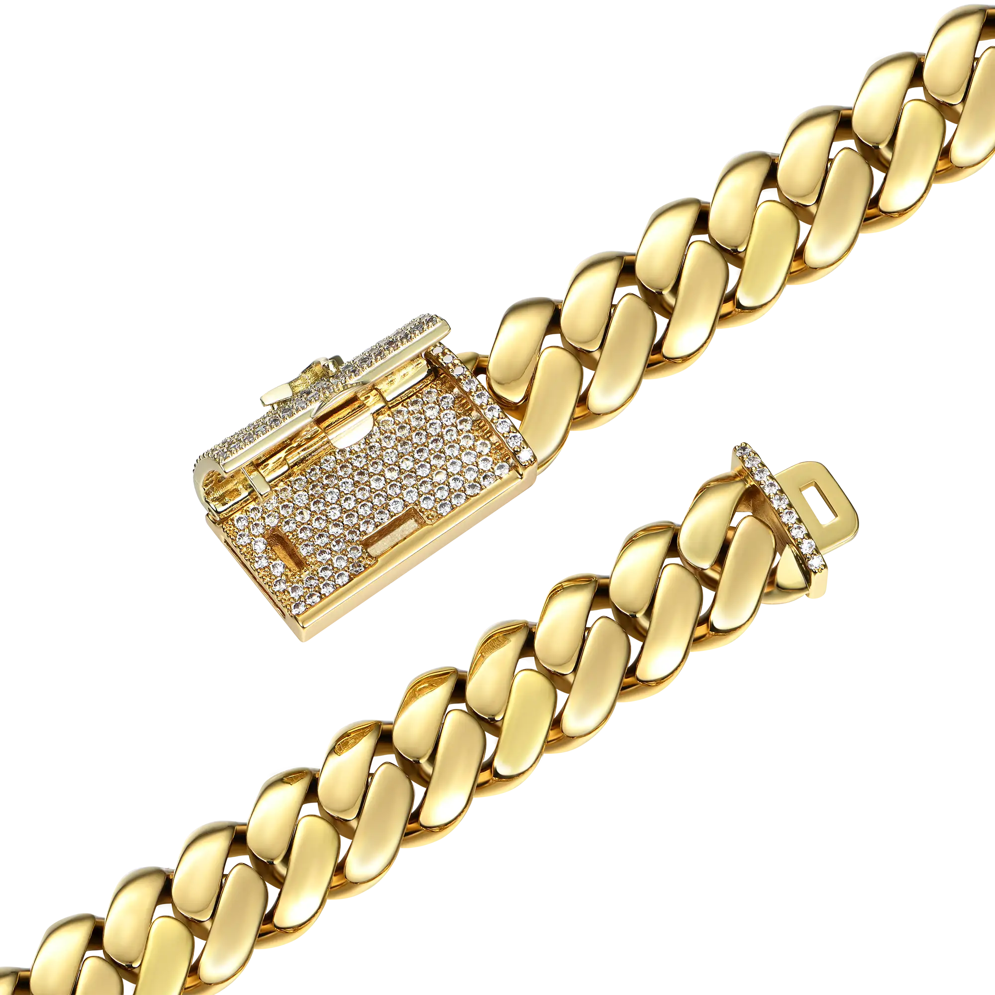 Custom 12mm Solid Miami Cuban Bracelet - Image 4