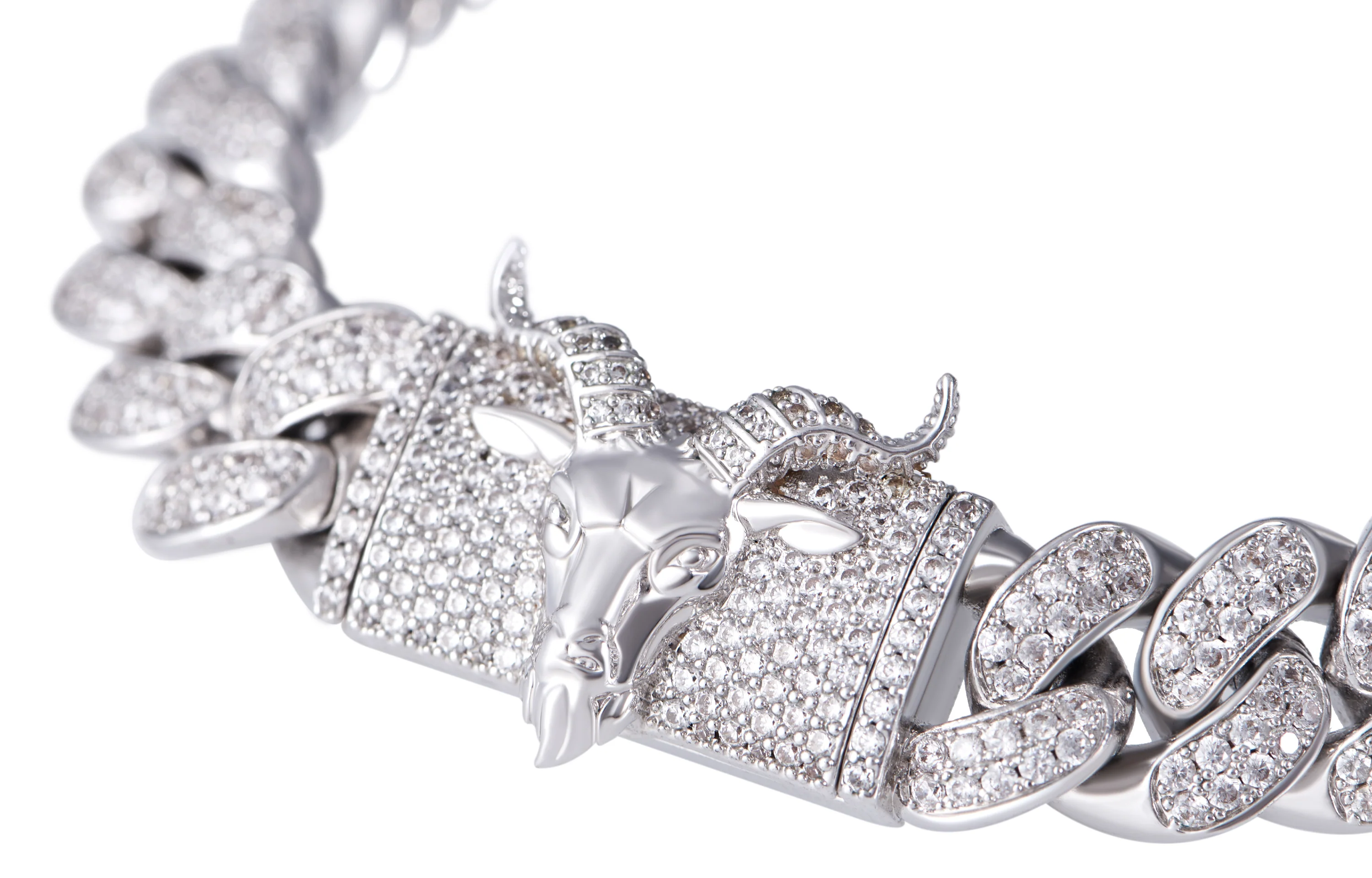 12mm G.O.A.T Box Clasp Cuban Link Bracelet - Image 3