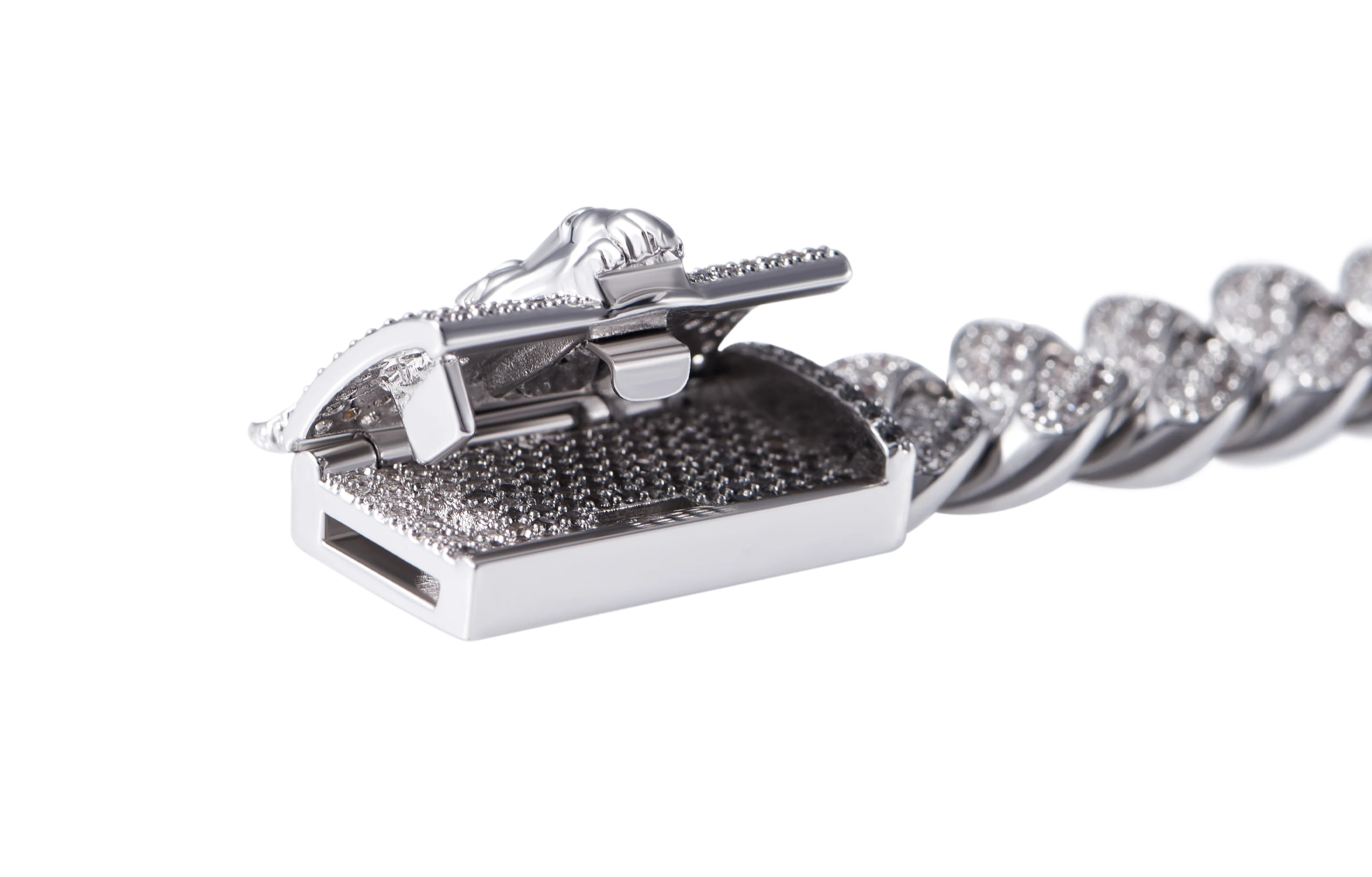 12mm G.O.A.T Box Clasp Cuban Link Bracelet - Image 7