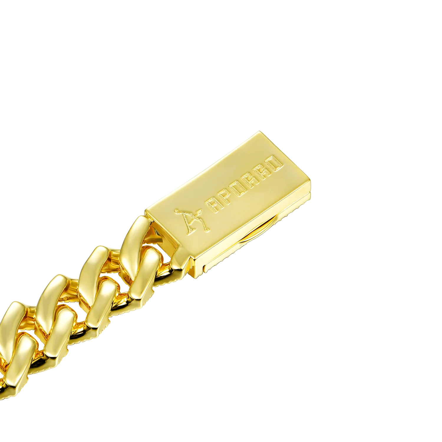 Halo Round Cut Prong Cuban Link Bracelet - 12mm - Image 9