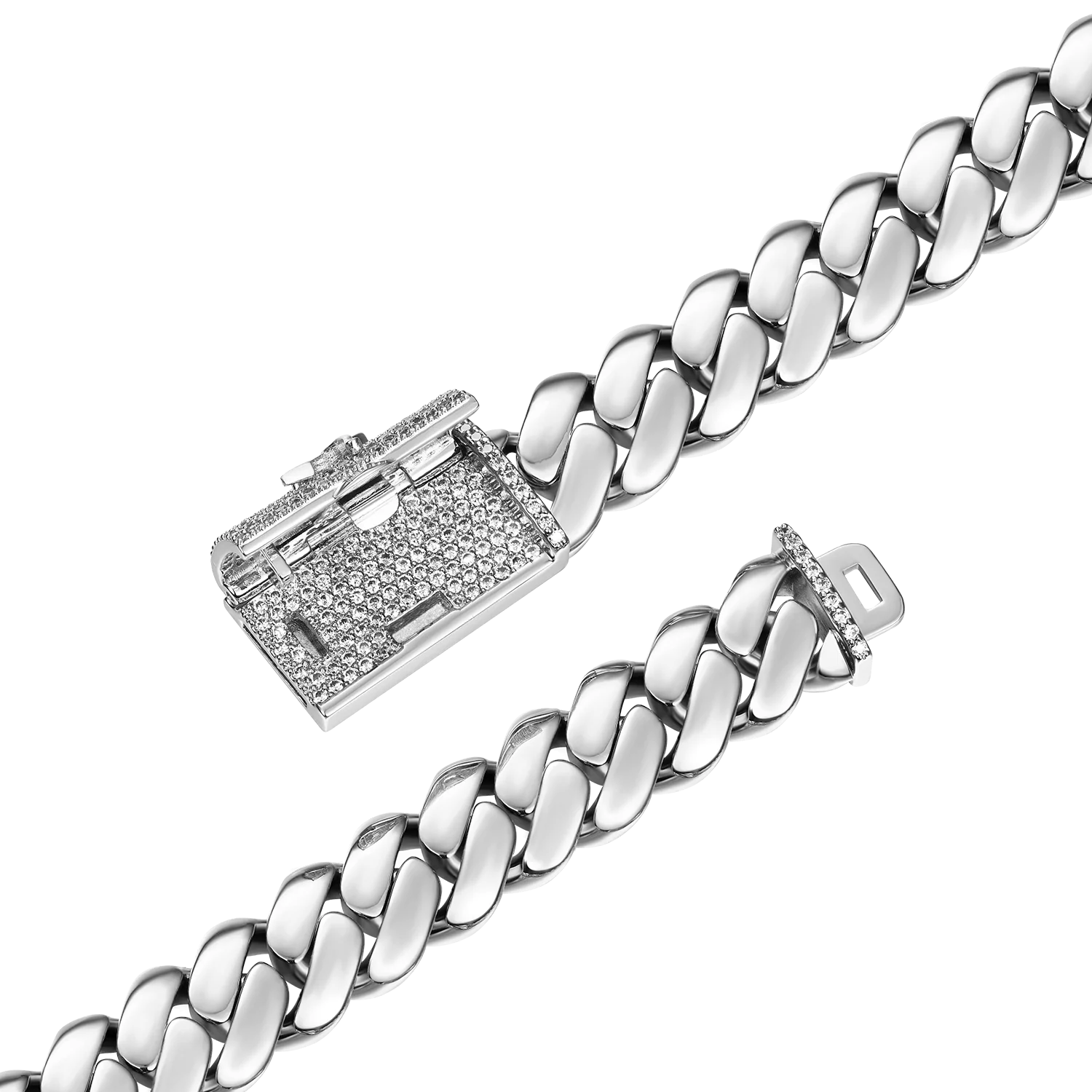 Solid Miami Cuban Bracelet - 12mm - Image 10