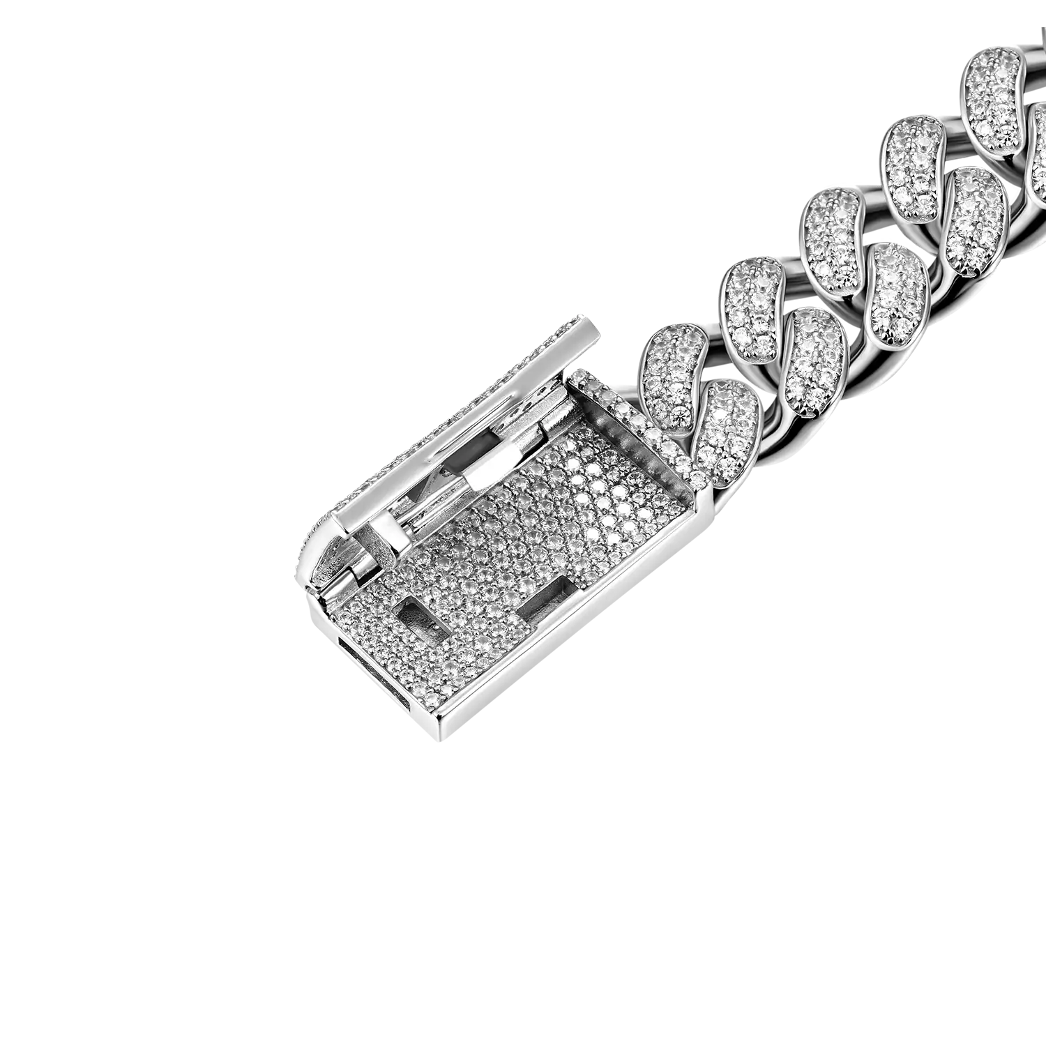 12mm Iced Name Custom Cuban Bracelet - Image 3