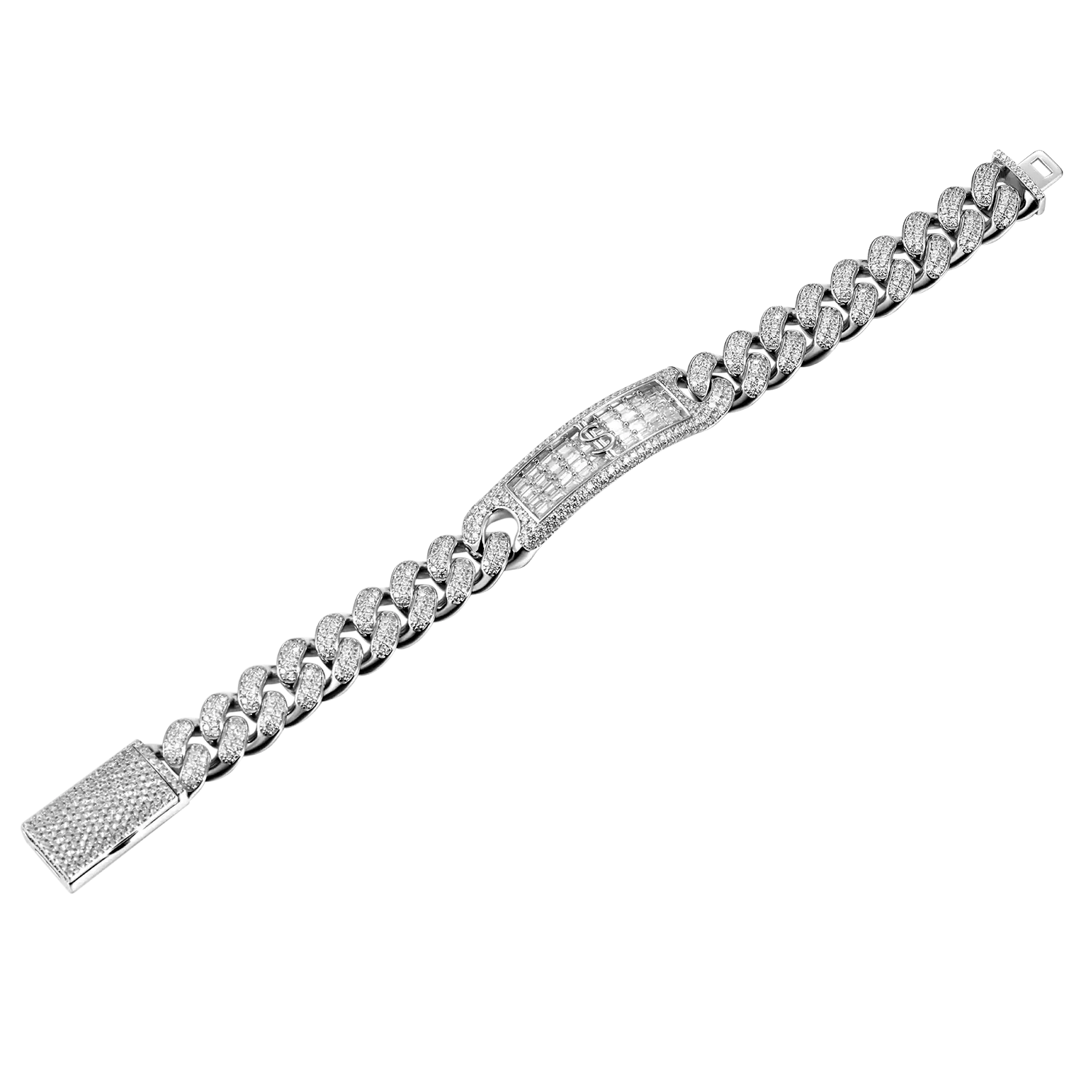 12mm Iced Name Custom Cuban Bracelet - Image 5