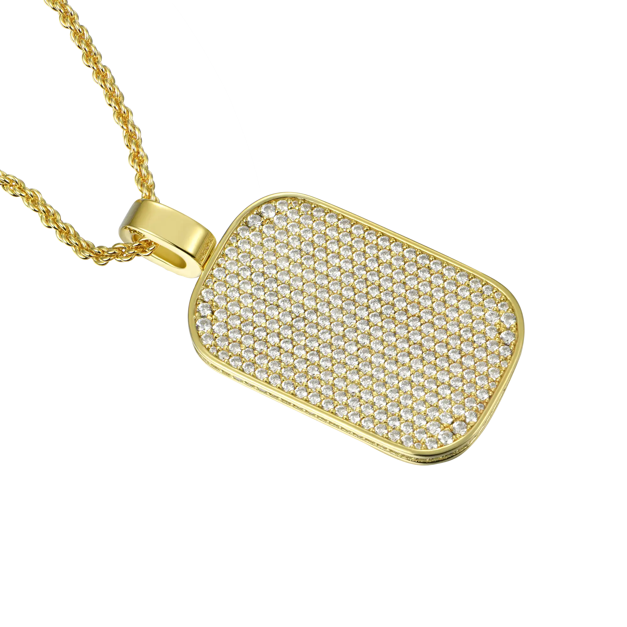 Custom Iced Out Dog Tag Pendant - Image 3