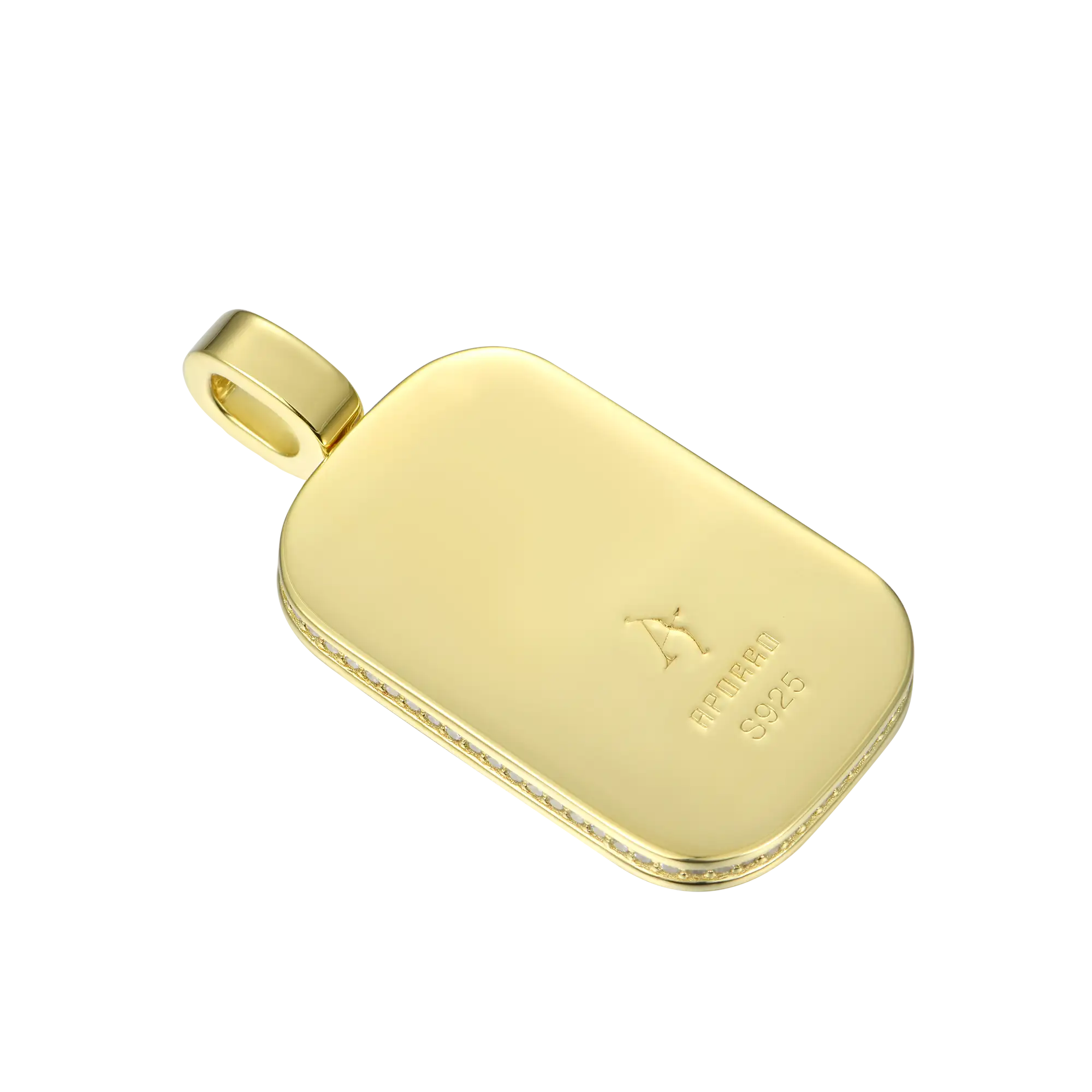 Custom Iced Out Dog Tag Pendant - Image 4
