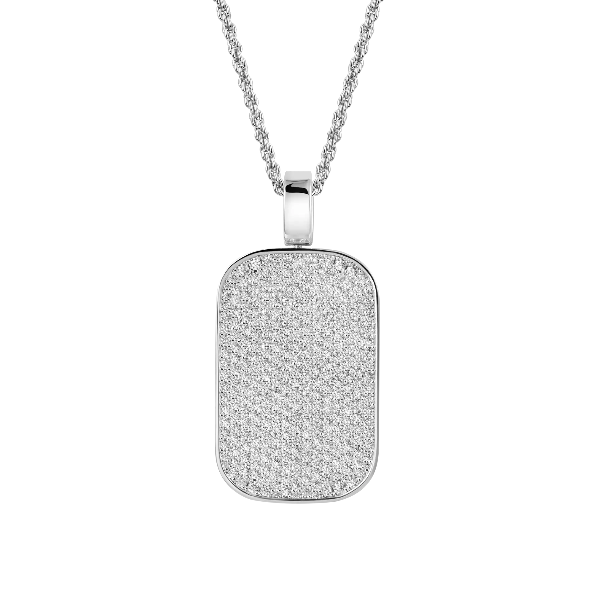 Custom Iced Out Dog Tag Pendant - Image 5