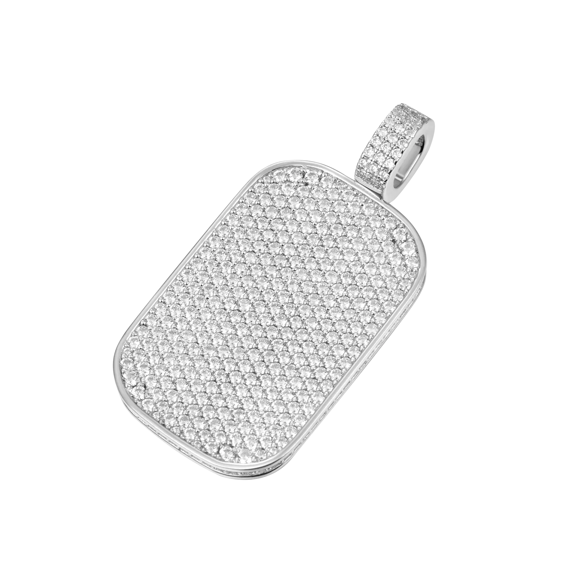 Custom Iced Out Dog Tag Pendant - Image 6
