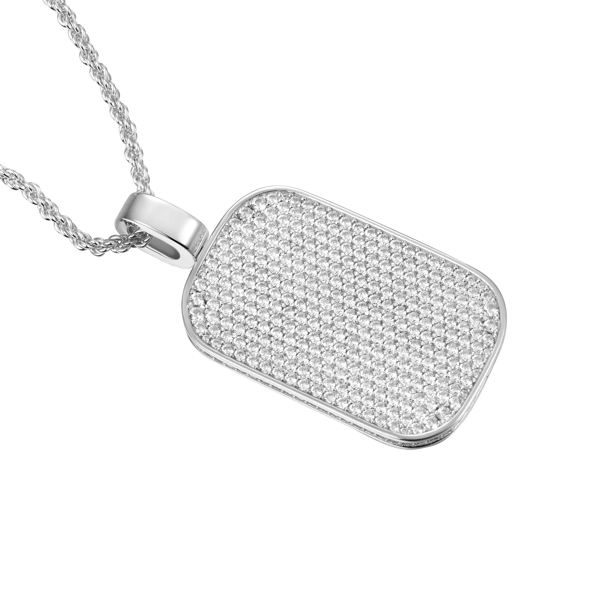 Custom Iced Out Dog Tag Pendant - Image 7