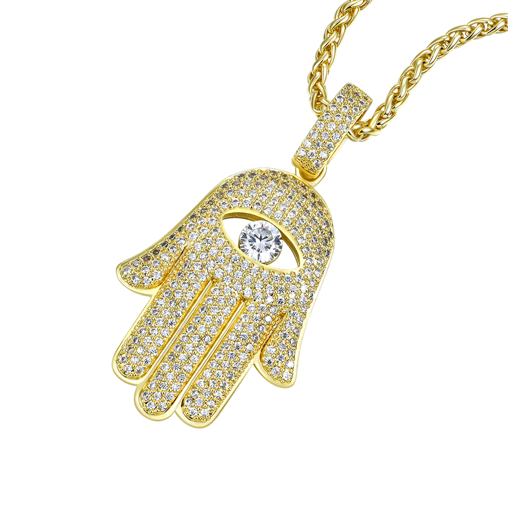 Iced Hamsa Pendant - Image 5