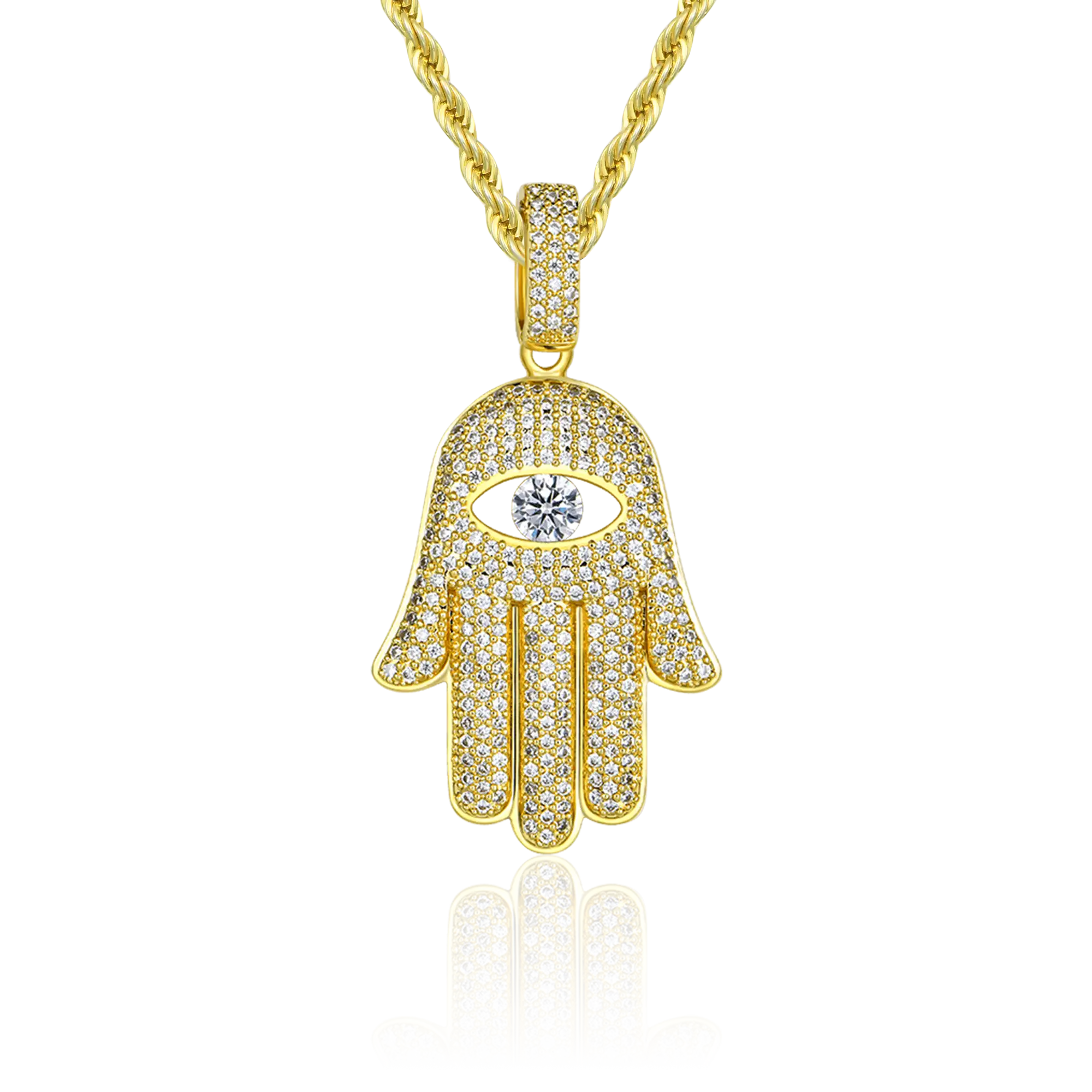 Iced Hamsa Pendant - Image 6