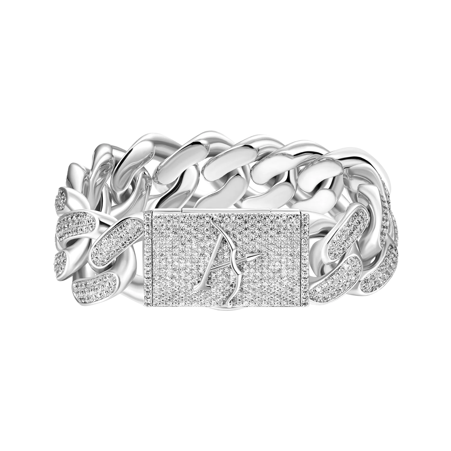 19mm Aporro A® Box Clasp Cuban Link Bracelet - Image 5