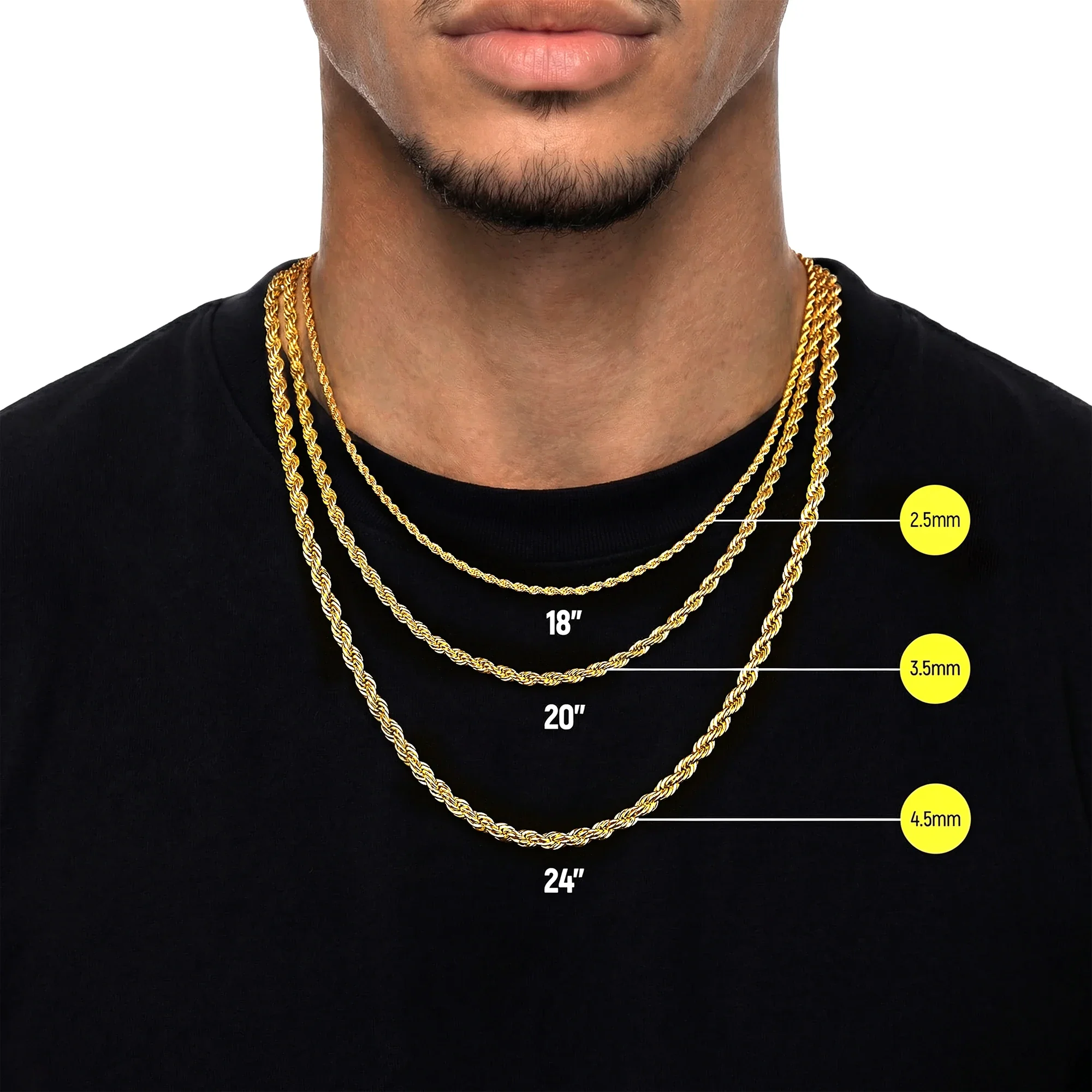 Rope Chain - 2.5mm - Image 3