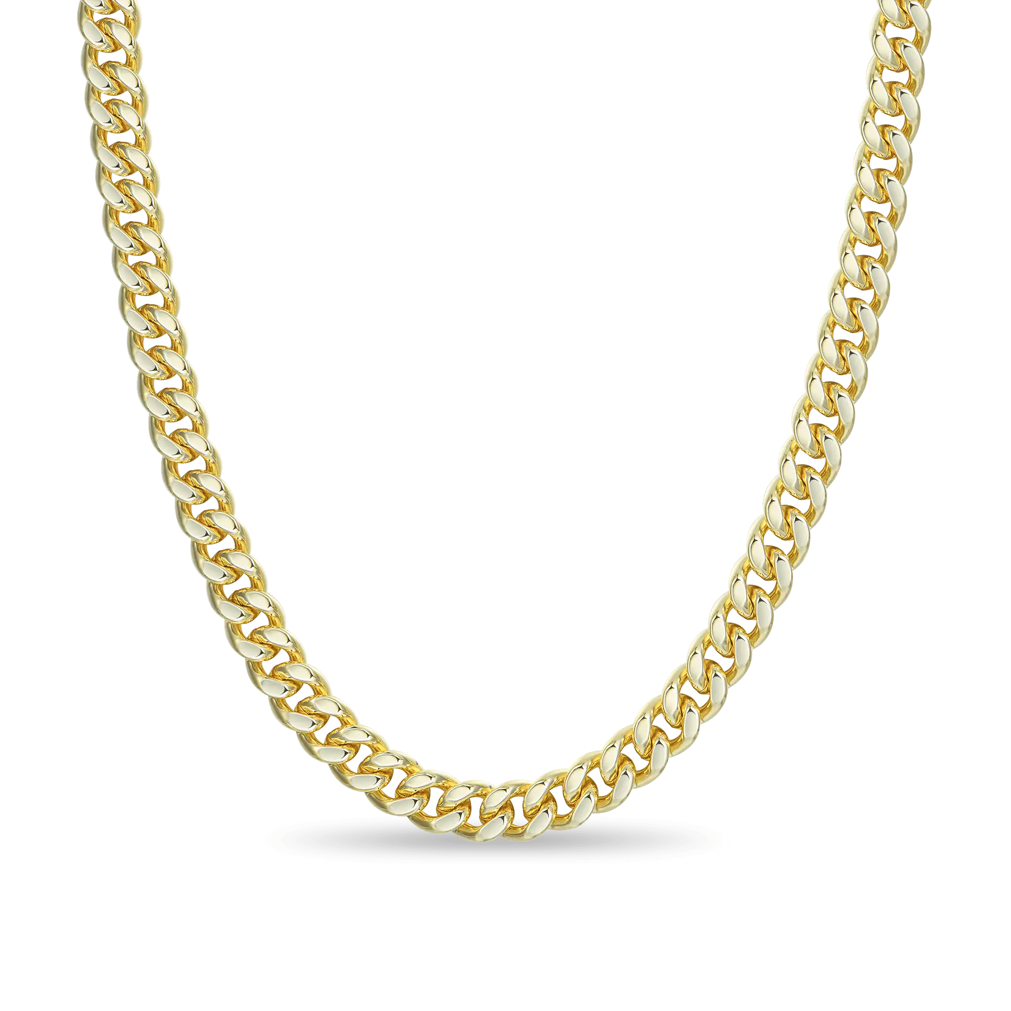 3.5mm&8mm Miami Micro Cuban Curb Chain - Yellow Gold - Image 7