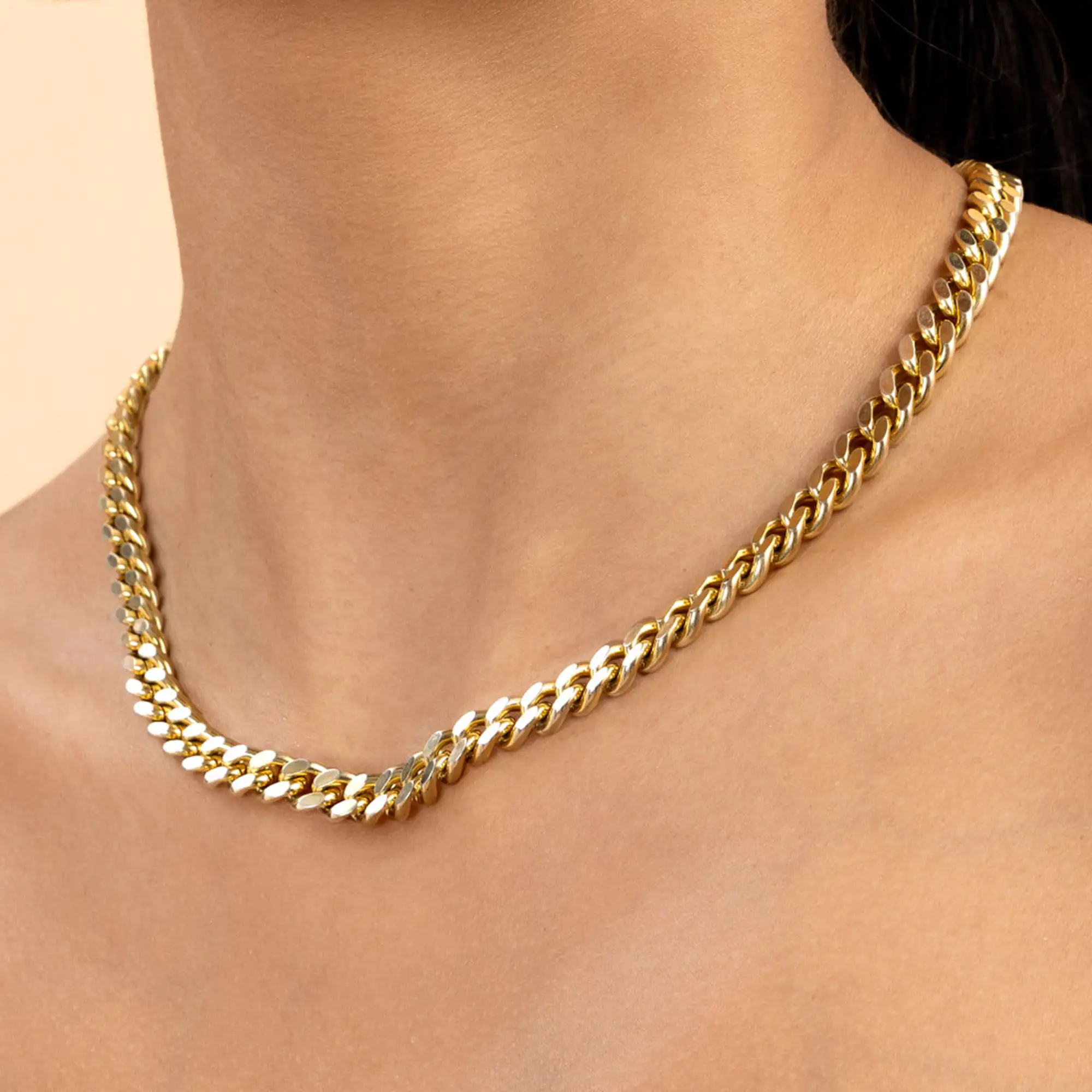 Stainless Steel Miami Micro Cuban Curb Chain - 8mm - Image 3