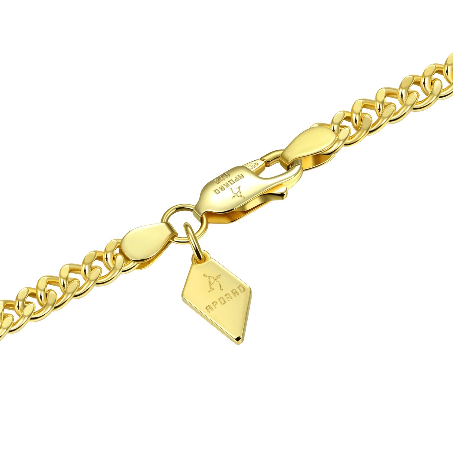 3.5mm Miami Micro Cuban Curb Bracelet - Yellow Gold - Image 4