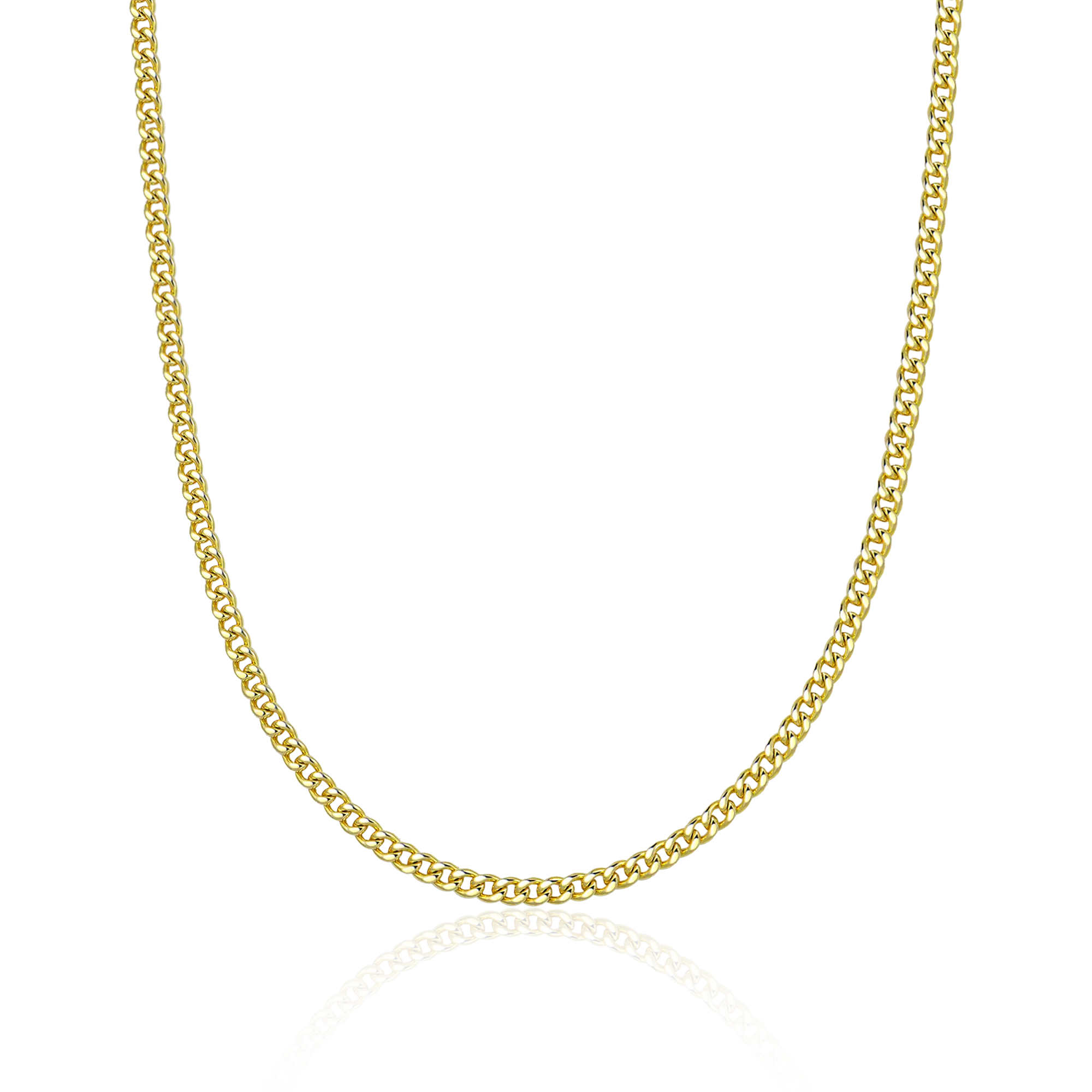 3.5mm Brass Miami Cuban Curb Chain - Image 6