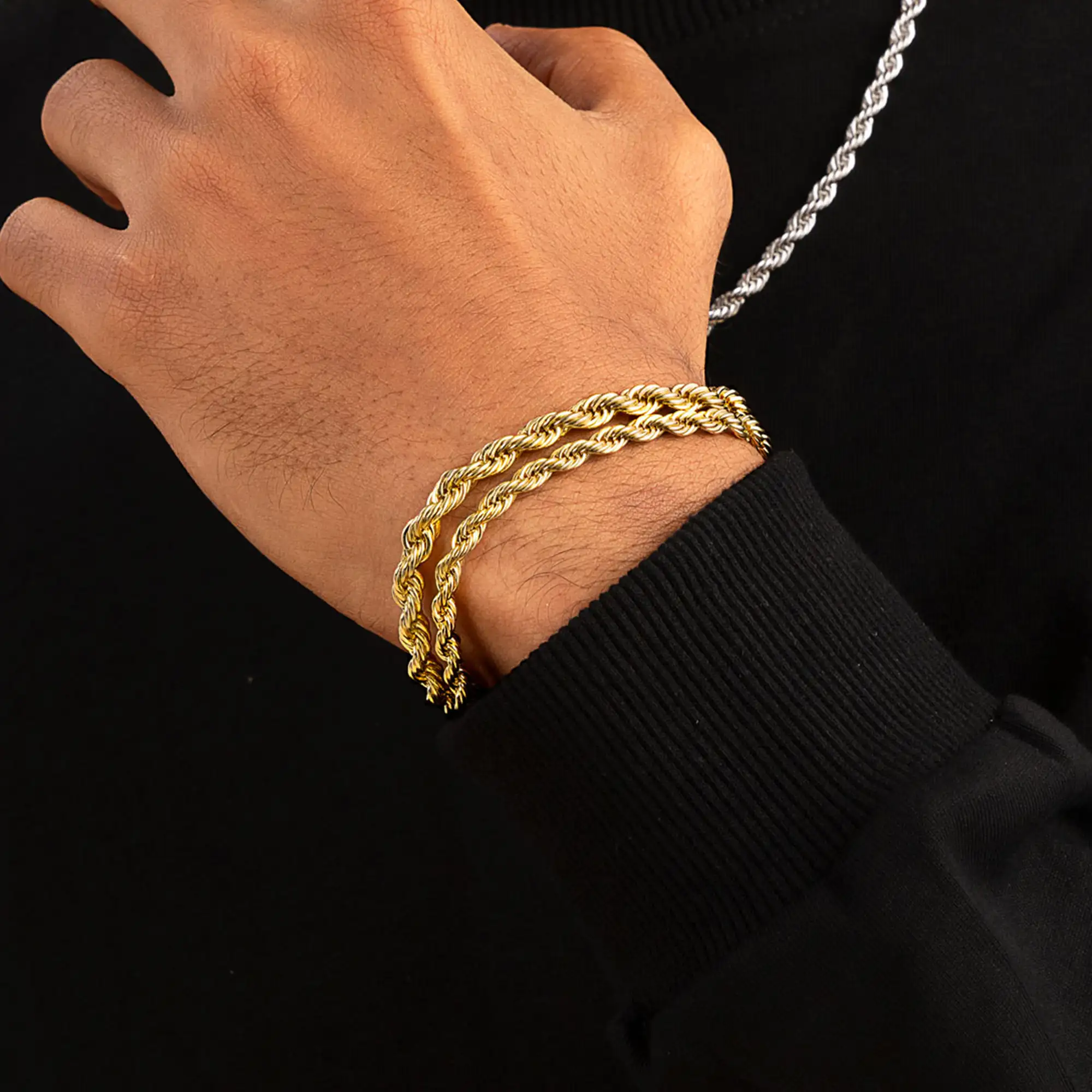 Rope Bracelet - Yellow Gold - Image 7
