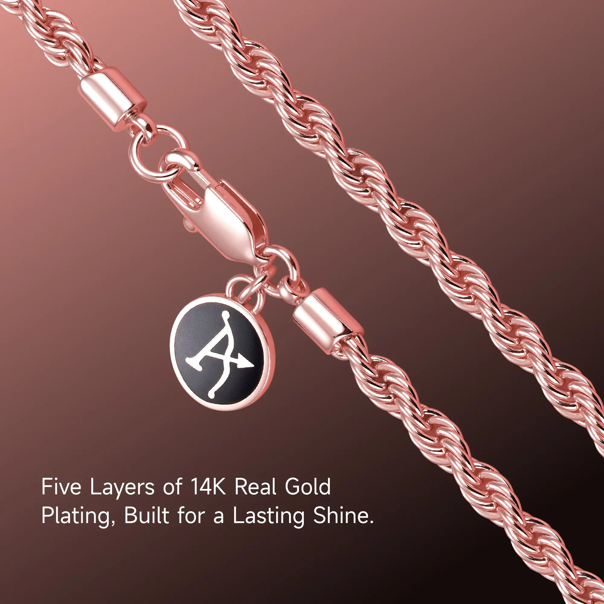 Rope Chain - Rose Gold - Image 4