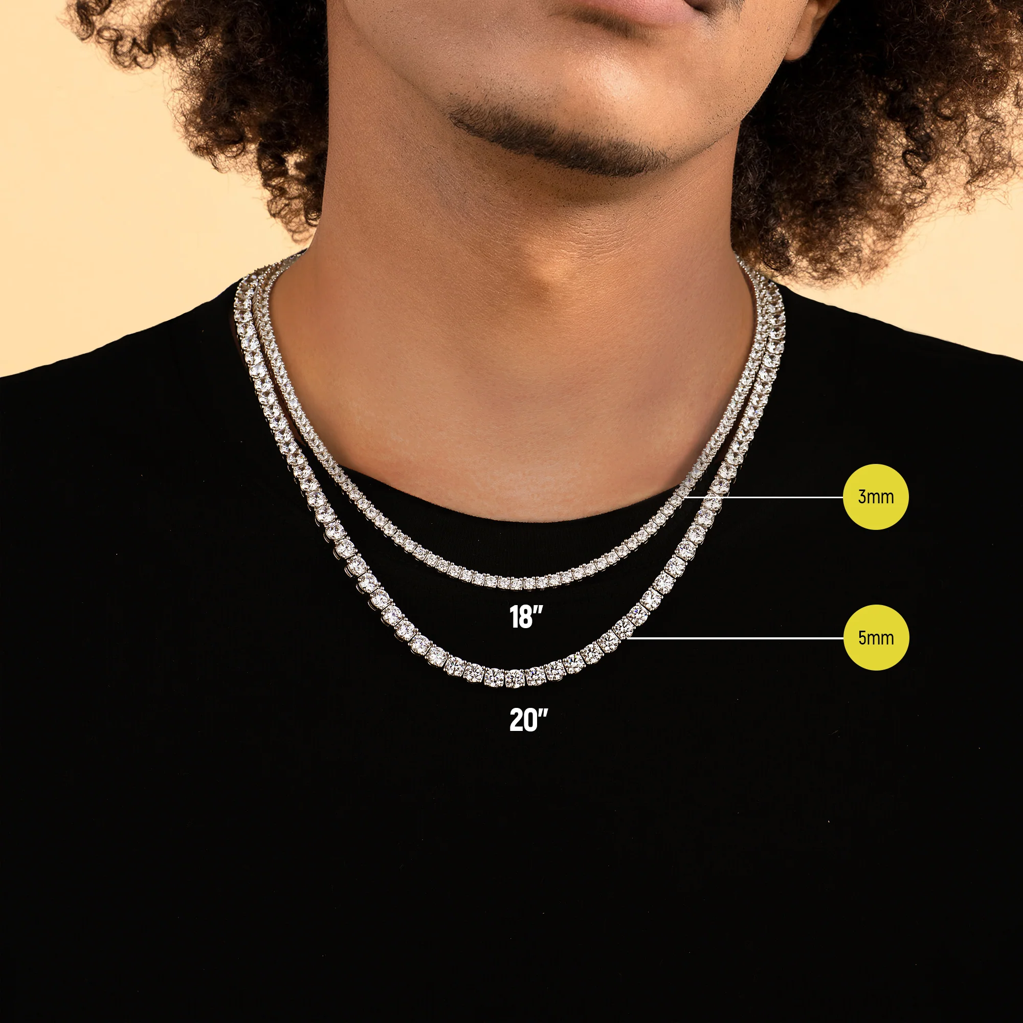 Iced Tennis Chain - 3mm - Image 17