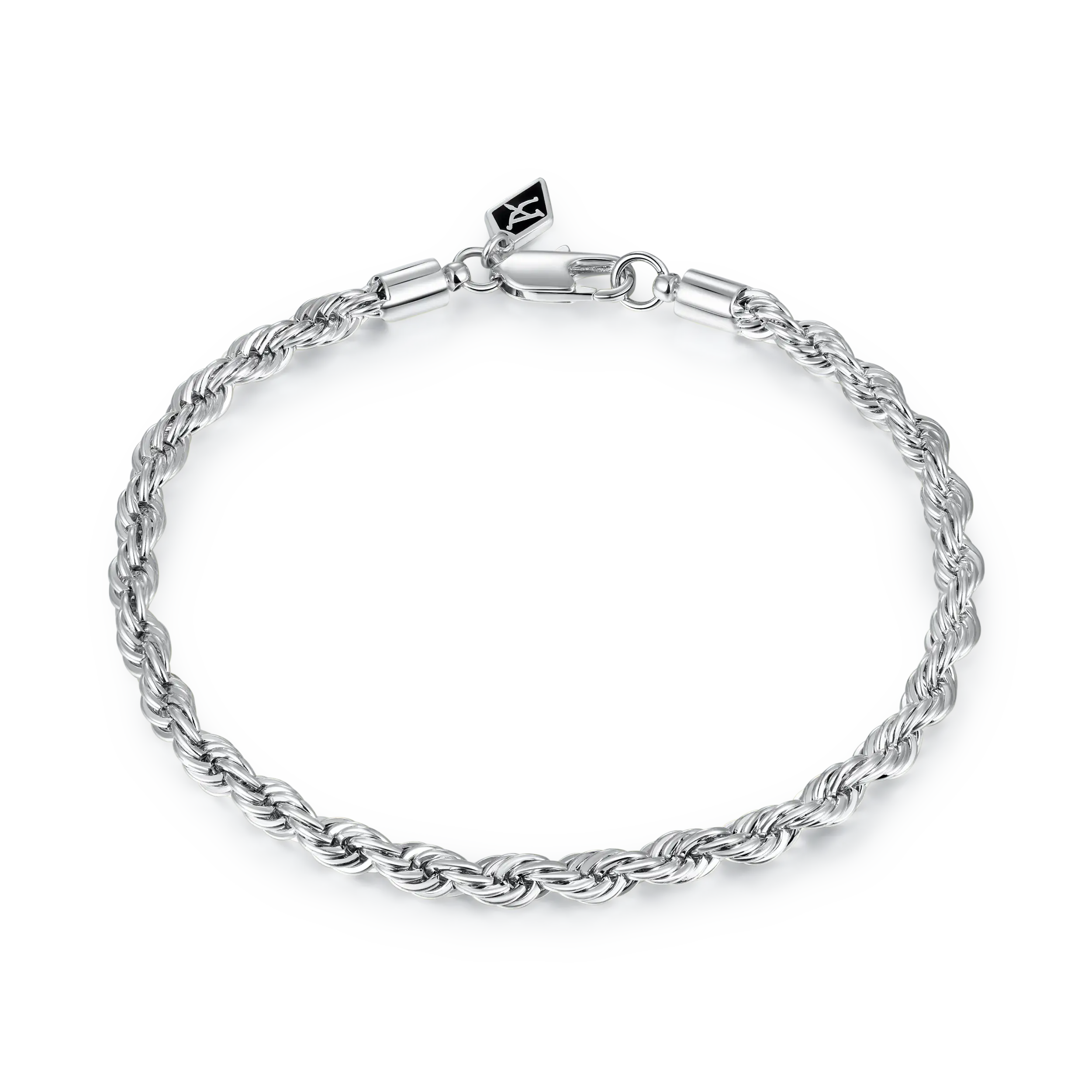 Rope Bracelet - White Gold - Image 6