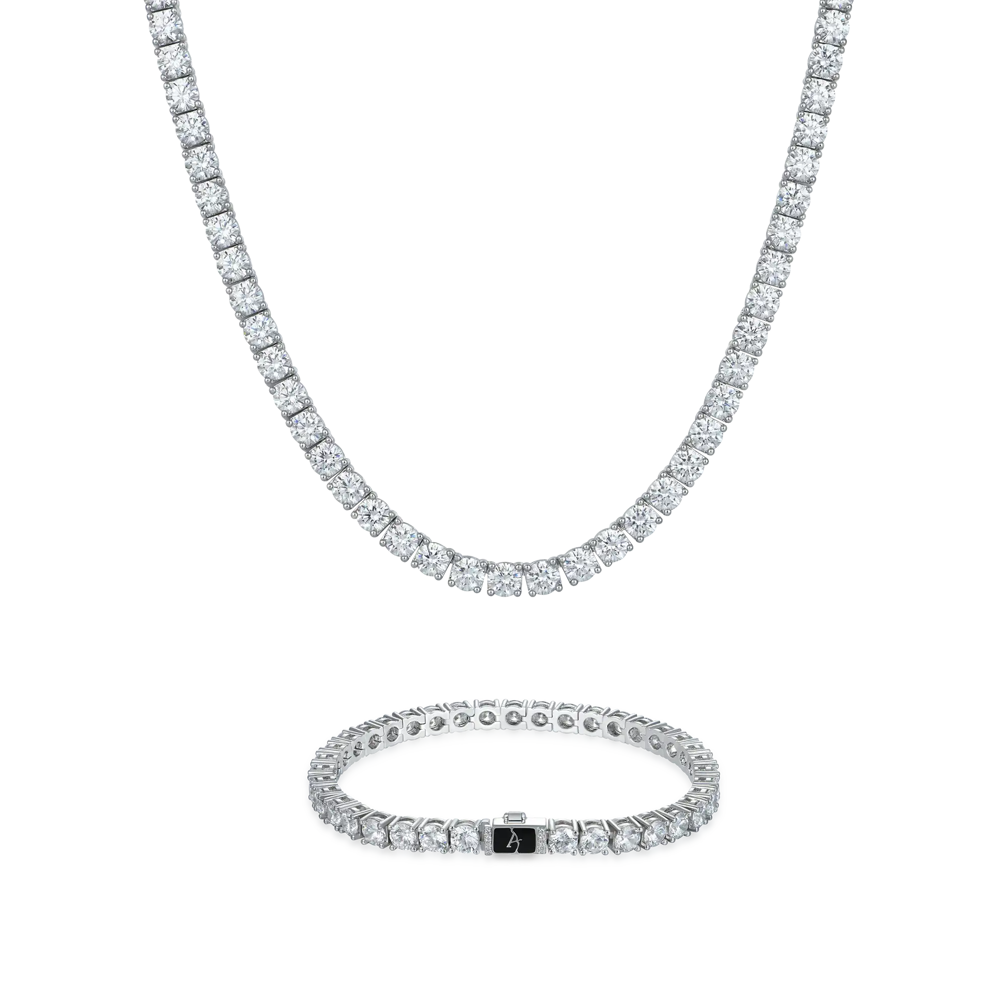 5mm Tennis Chain and Bracelet Gift Set - Image 4