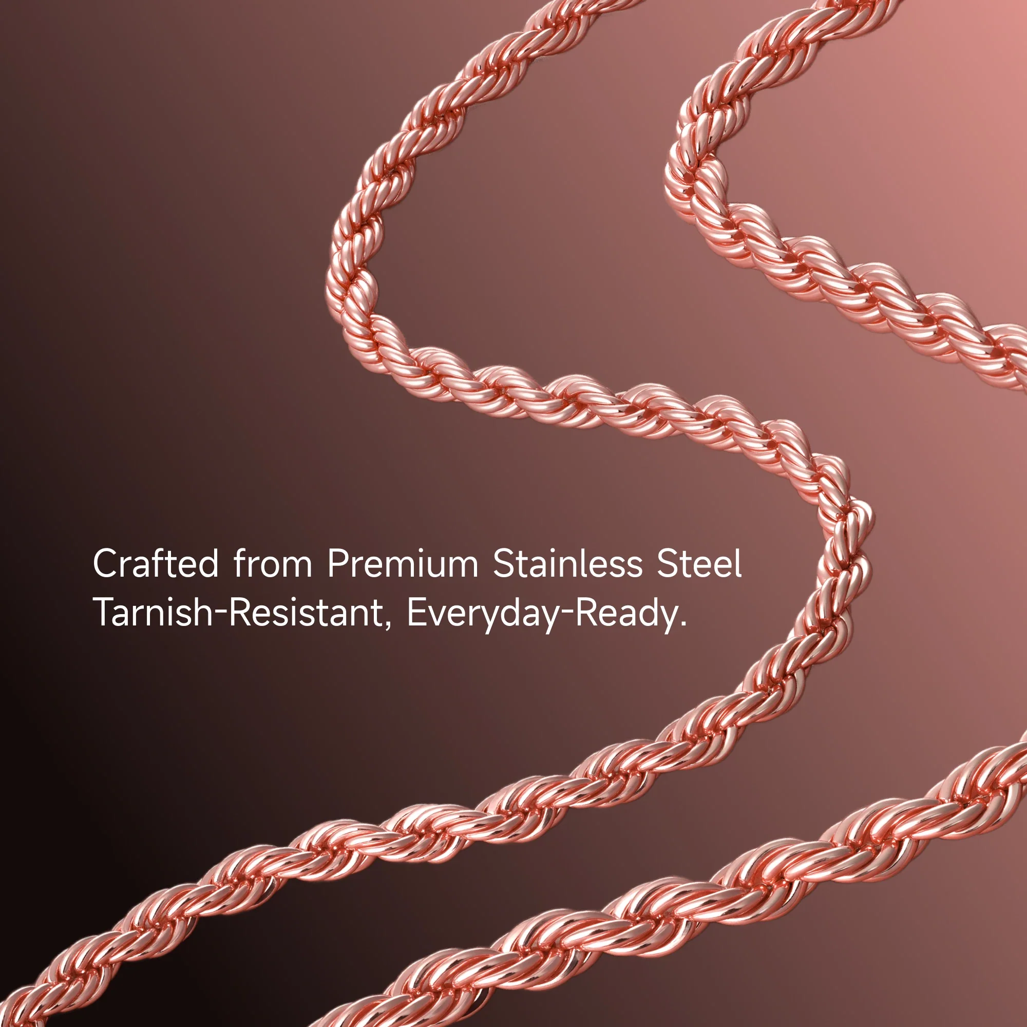Rope Chain With Iced Clasp - 6mm - Image 21