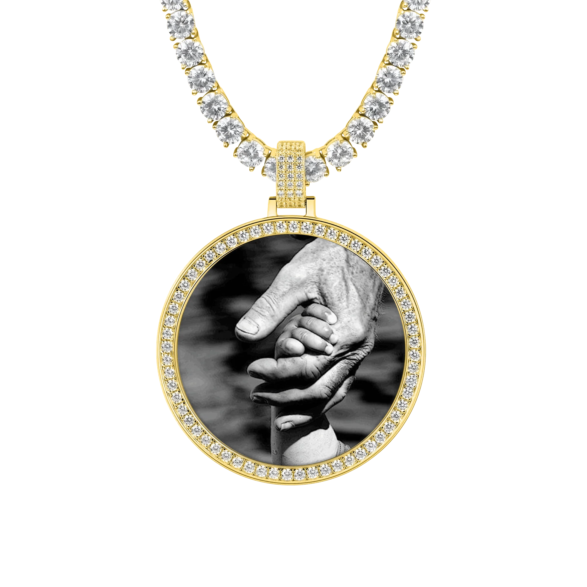 Custom Moissanite Photo Pendant - Image 7
