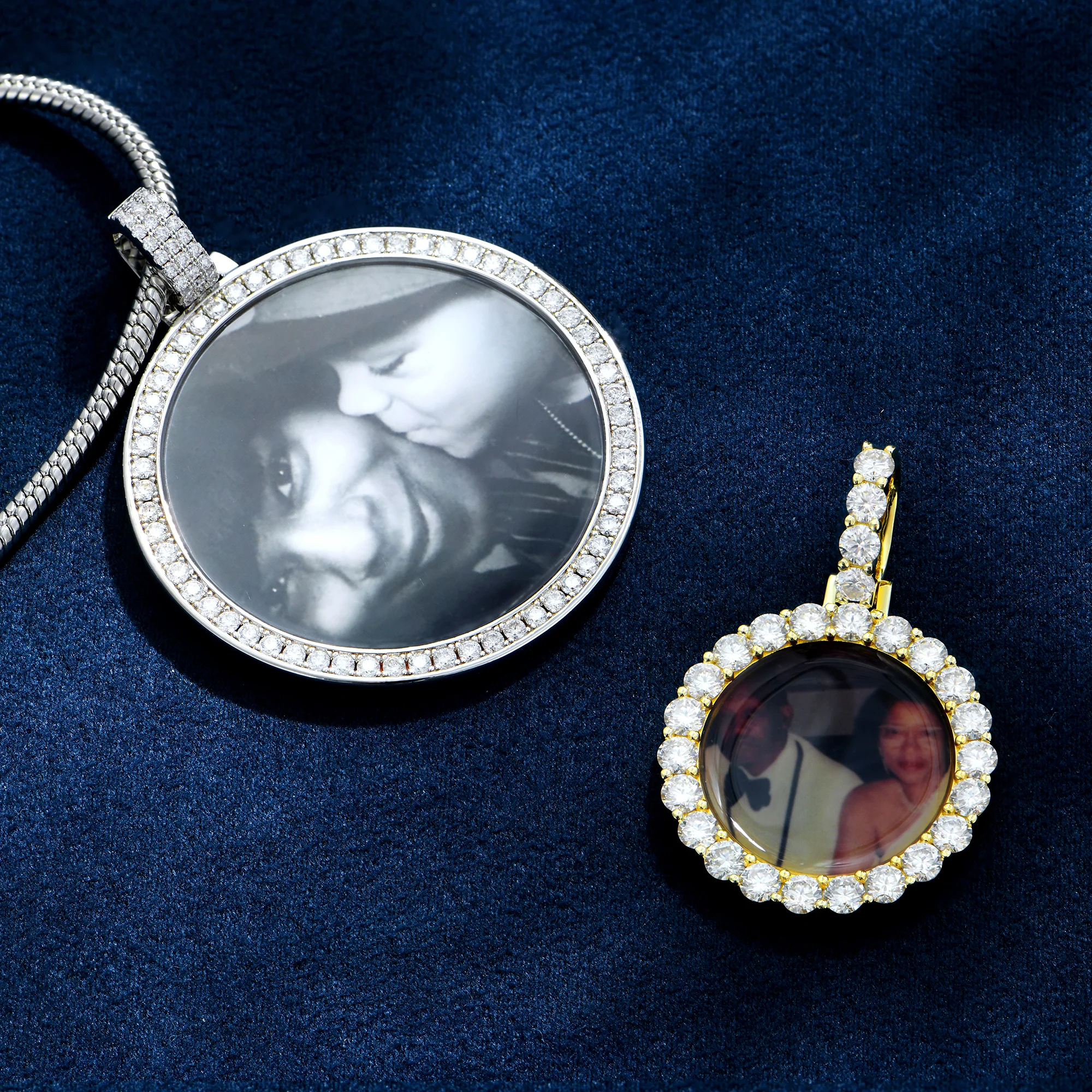 Custom Moissanite Photo Pendant - Image 8