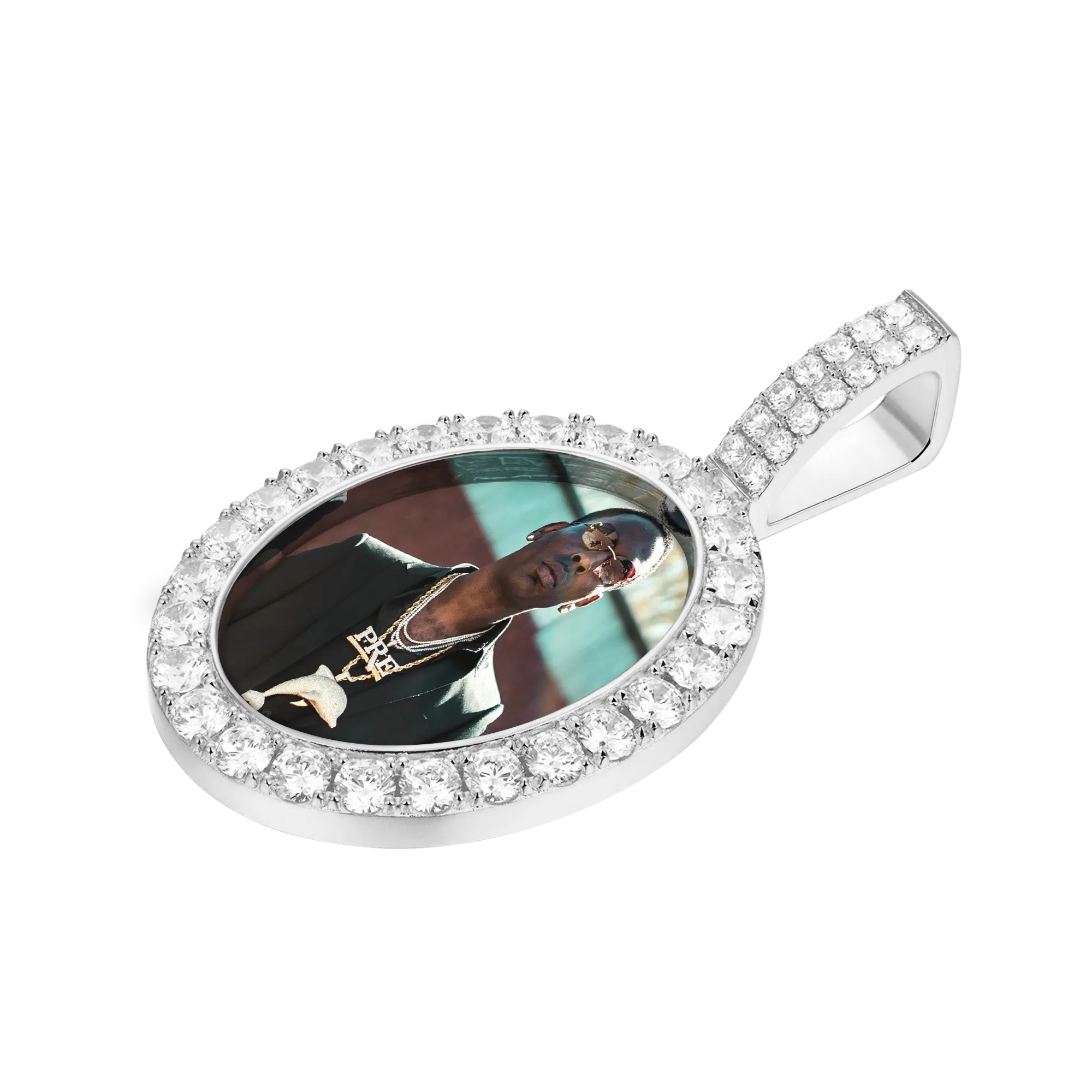 Custom Oval Photo Pendant - Image 6