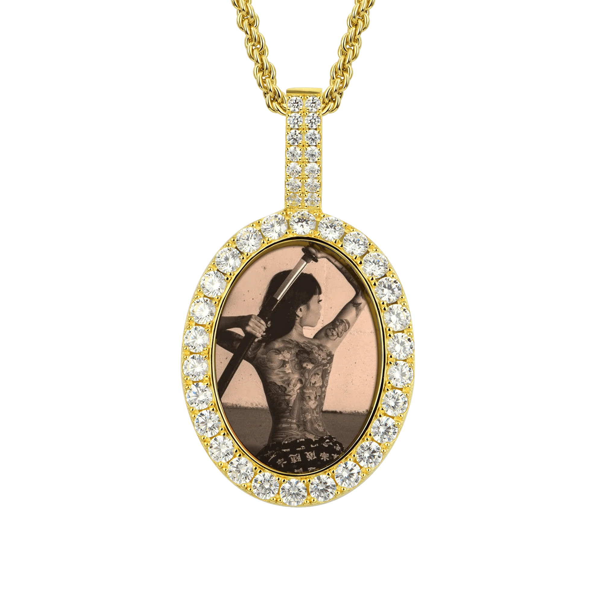 Custom Oval Photo Pendant - Image 9