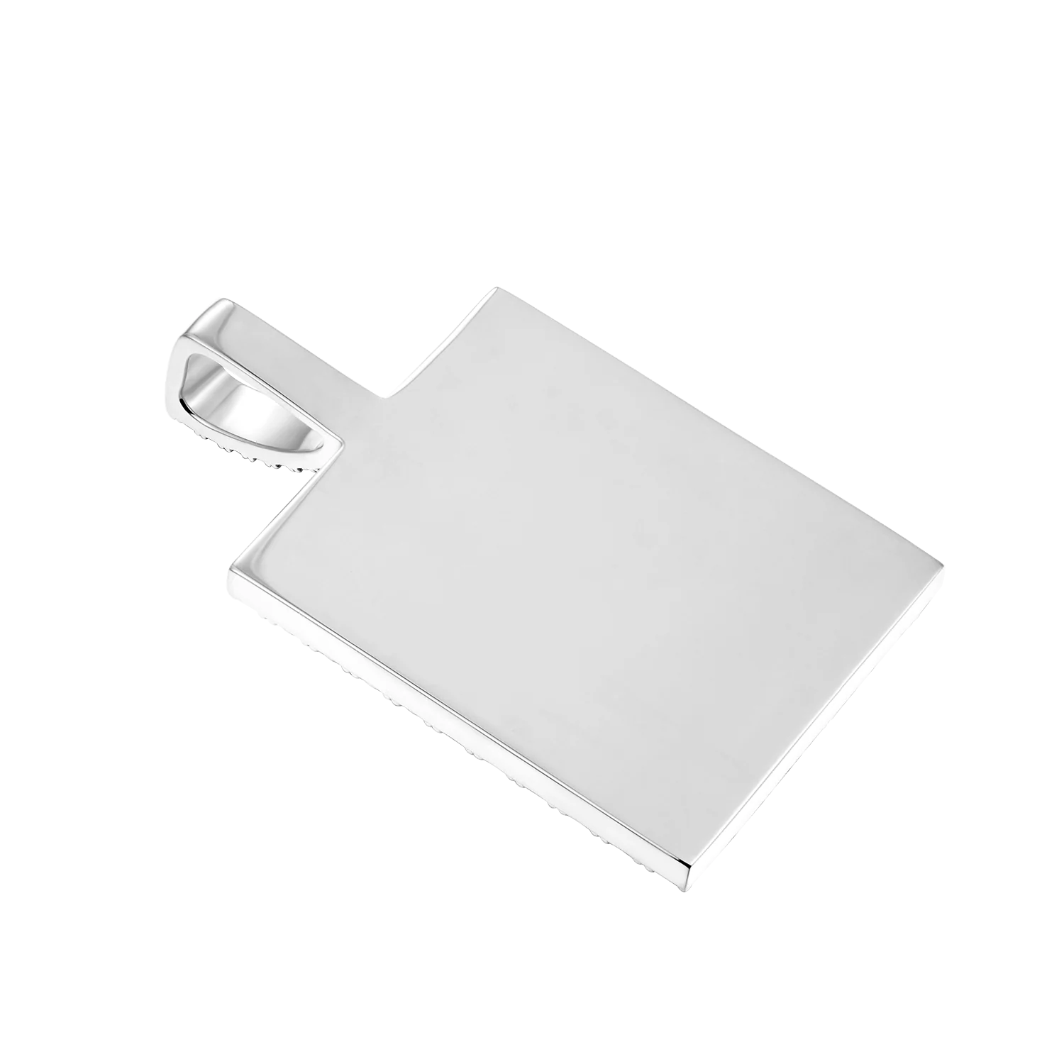 Iced Custom Rectangular Photo Pendant - Image 8