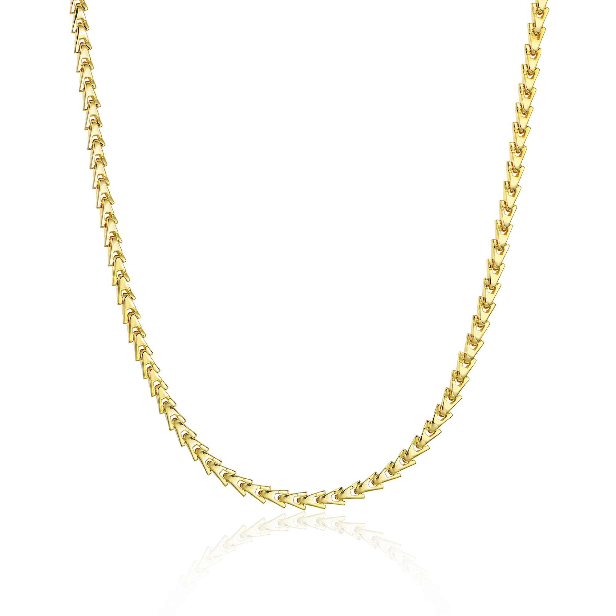 Aporro A® Plain Gold Necklace - 5mm - Image 4