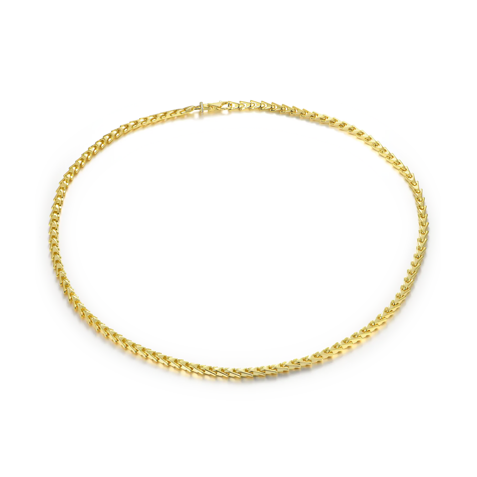 Aporro A® Plain Gold Necklace - 5mm - Image 5