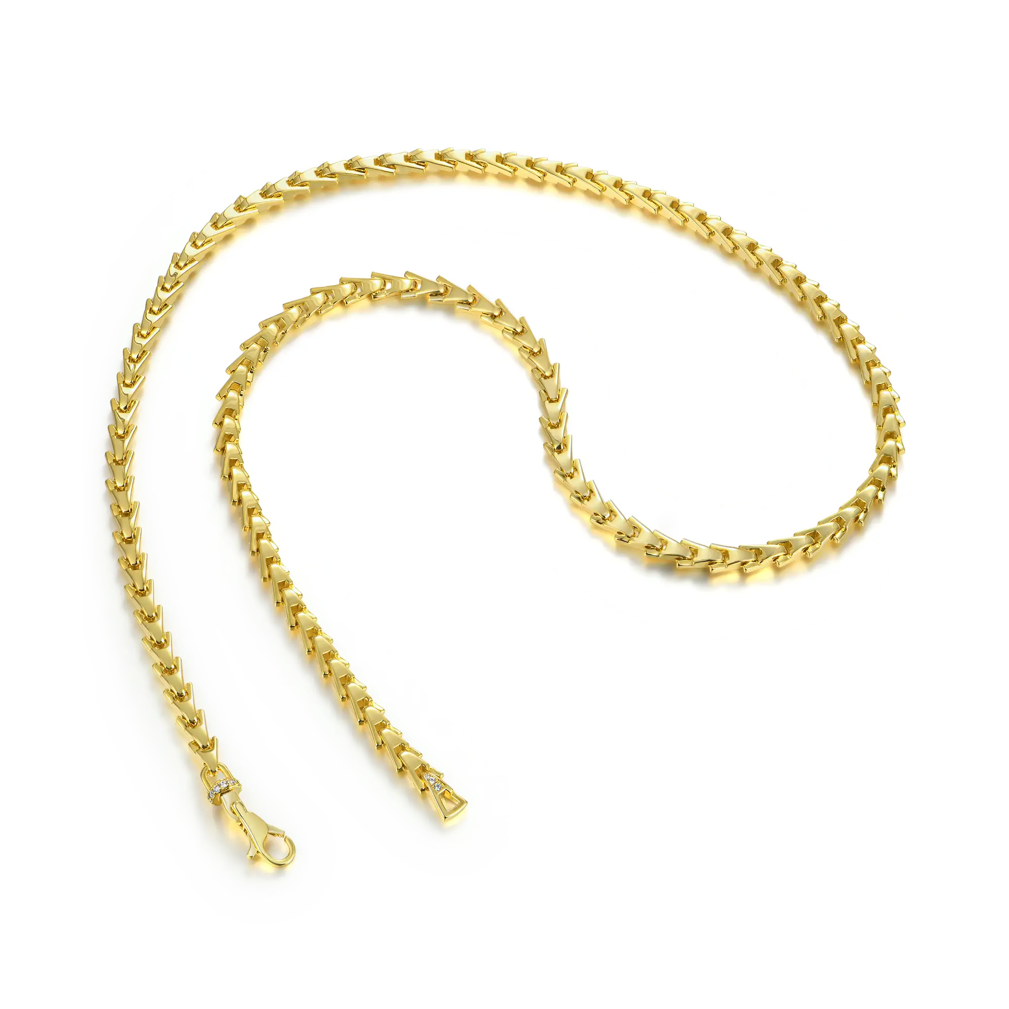 Aporro A® Plain Gold Necklace - 5mm - Image 6