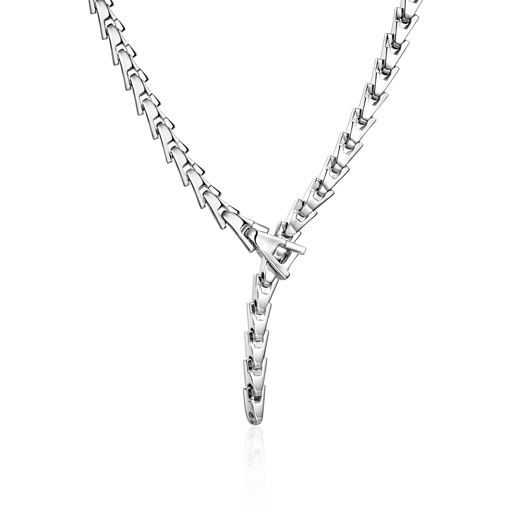 Aporro A® Plain Gold Adjustable Snake Necklace - 8mm