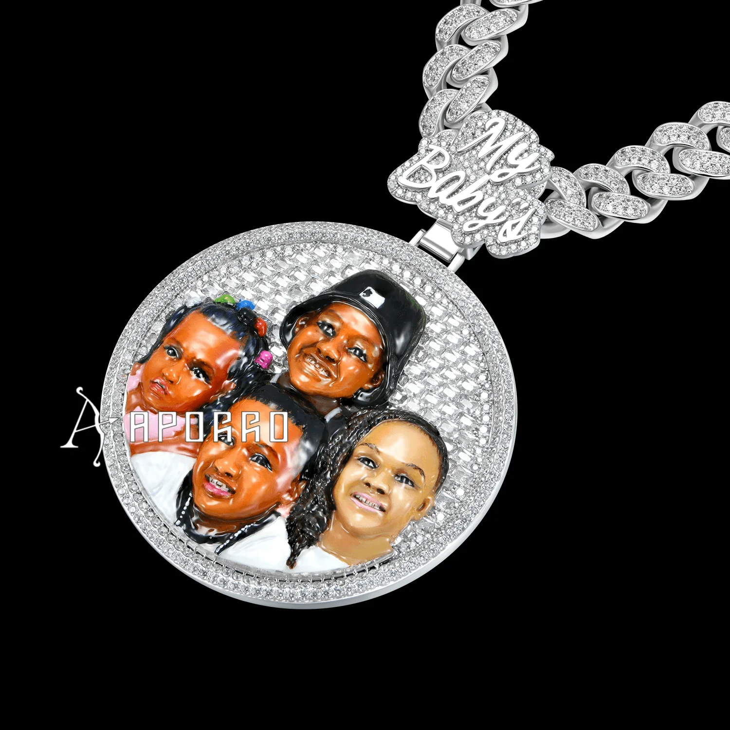 APORRO Premium Custom 3D Enamel Photo Pendant - Image 3