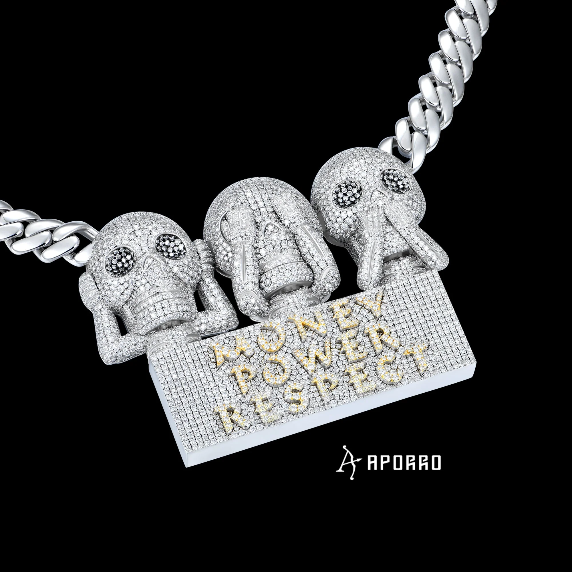 APORRO Premium Custom Skulls Necklace - Image 2