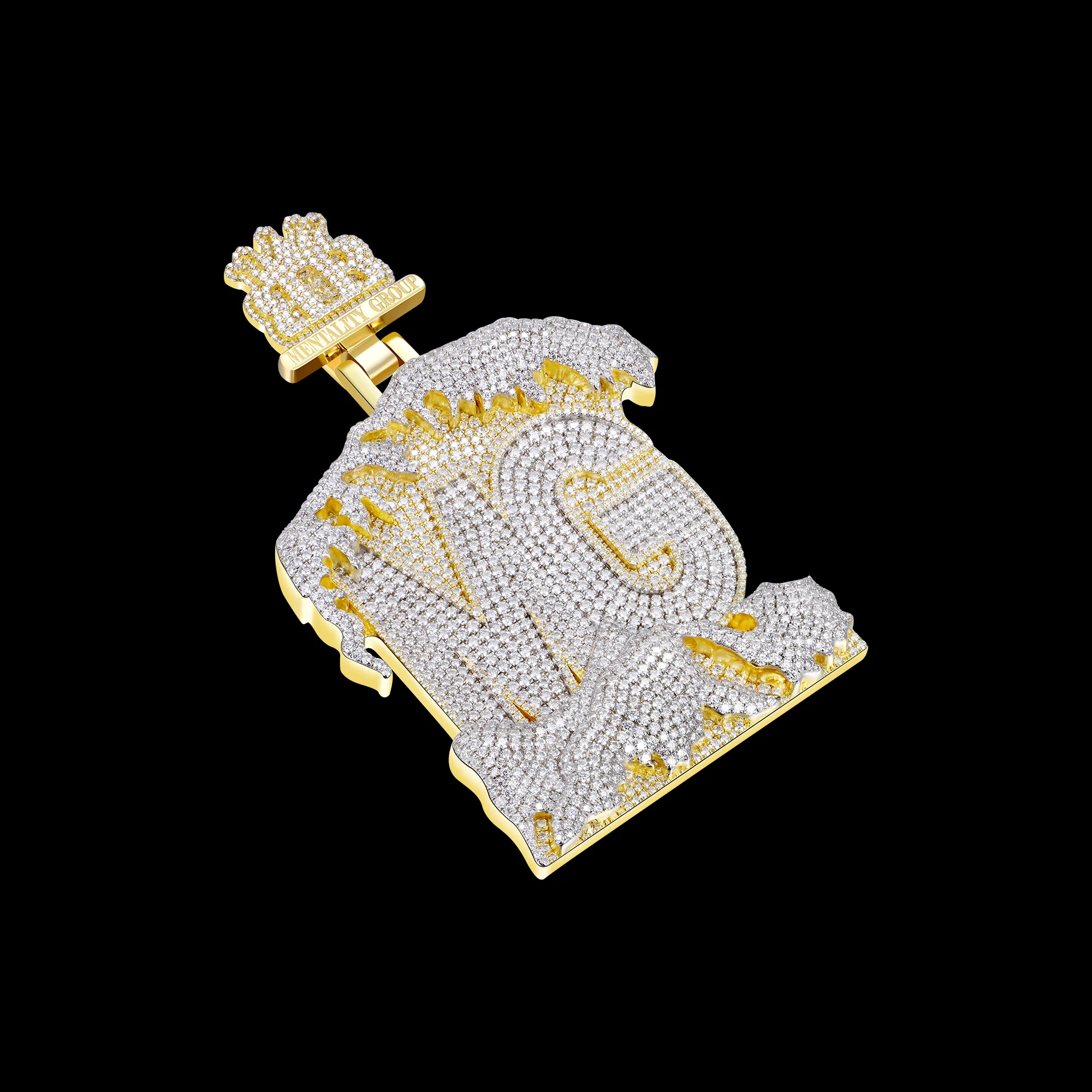 APORRO Premium Custom Two Rows Letters Pendant - Image 2