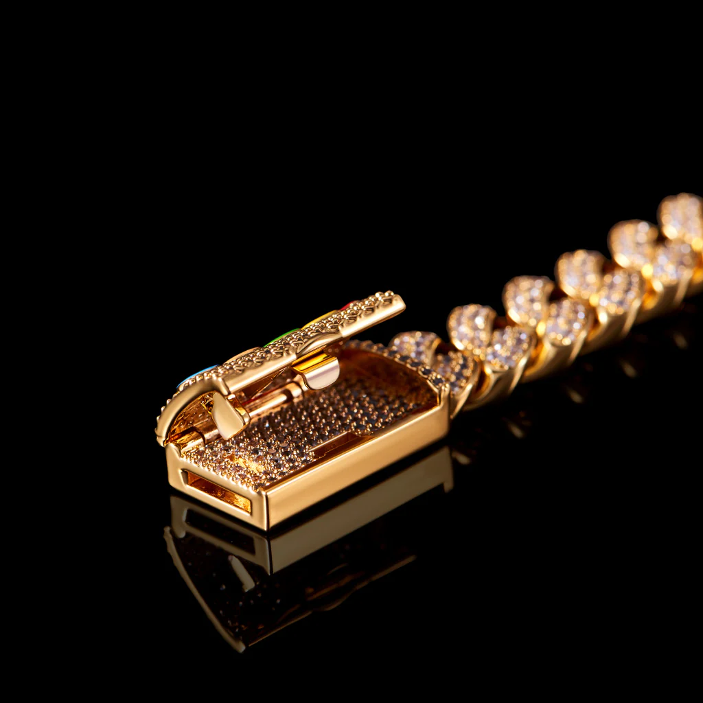 APORRO X COOGI 12mm 18K Gold Cuban Bracelet - Image 5