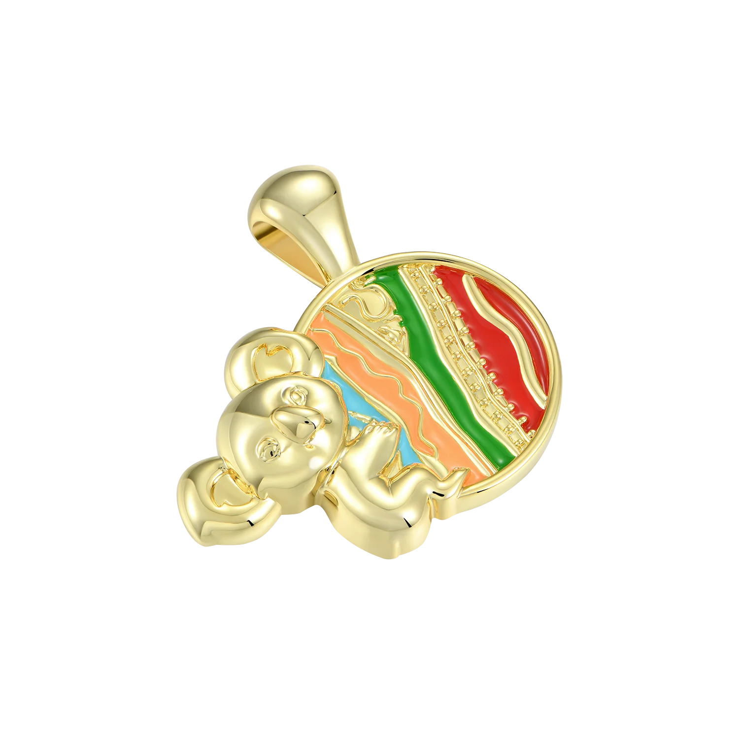 APORRO X COOGI Enamel Sweater Stripes Koala Pendant - Image 3