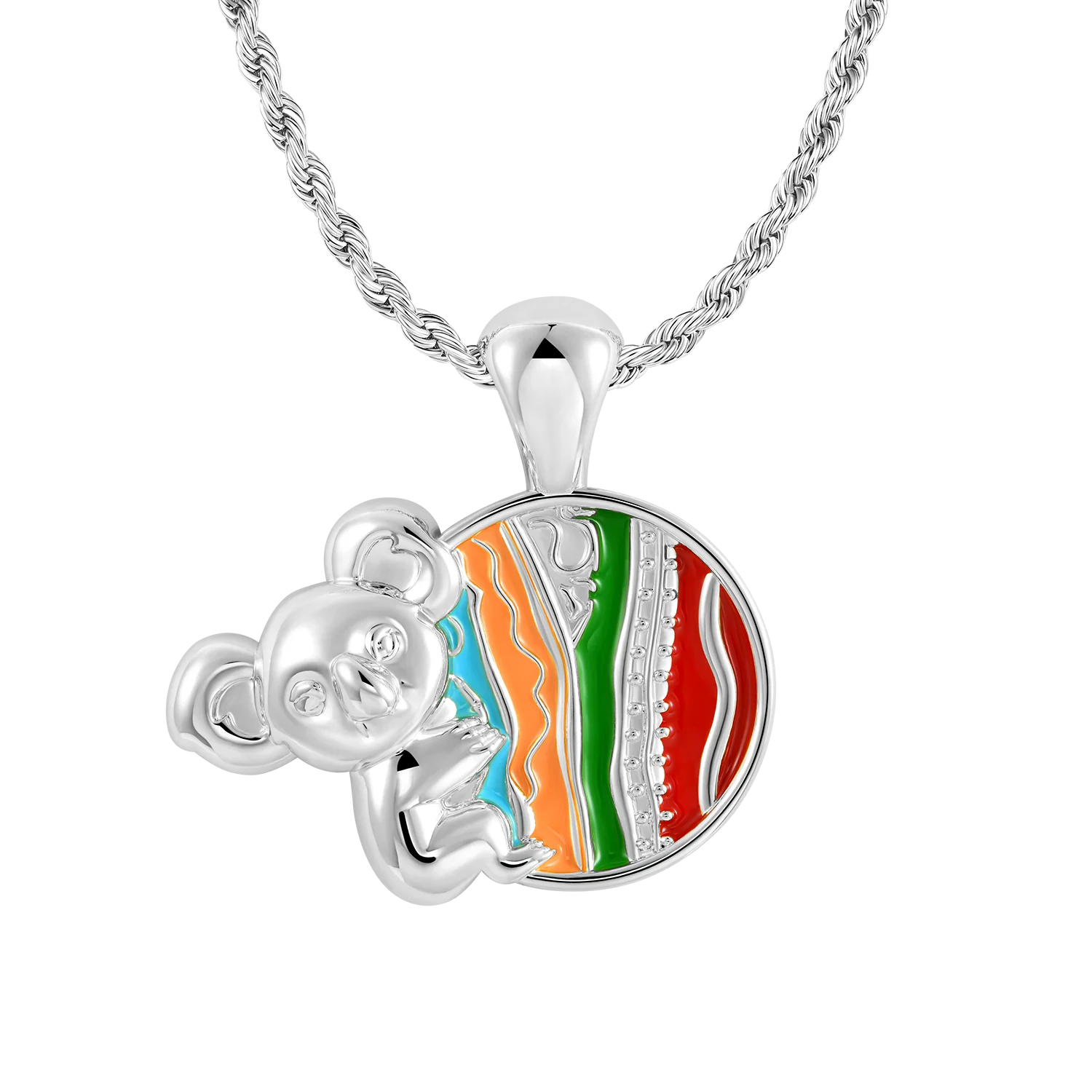 APORRO X COOGI Enamel Sweater Stripes Koala Pendant - Image 6