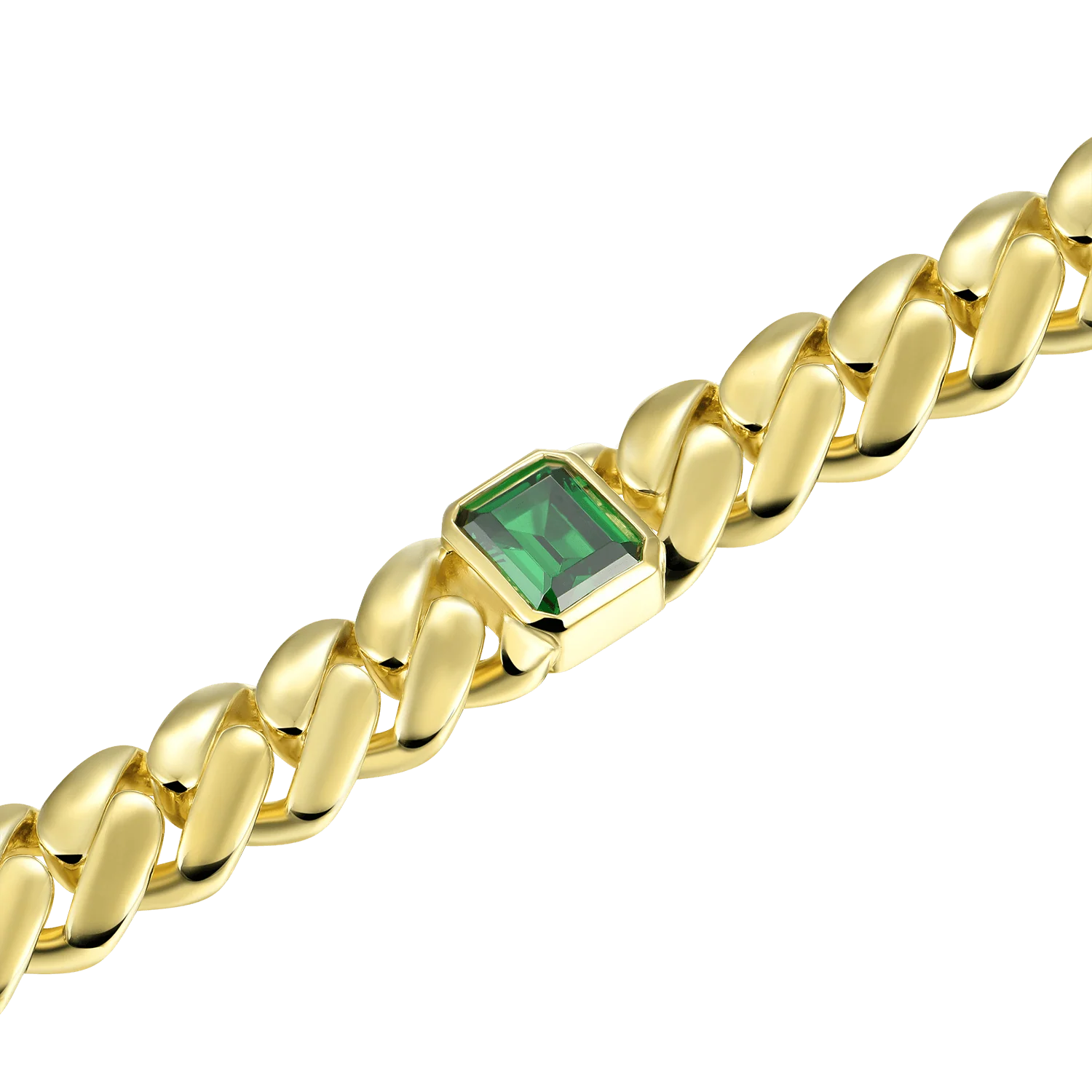 APORRO X GG Emerald Cuban Chain -12mm - Image 6