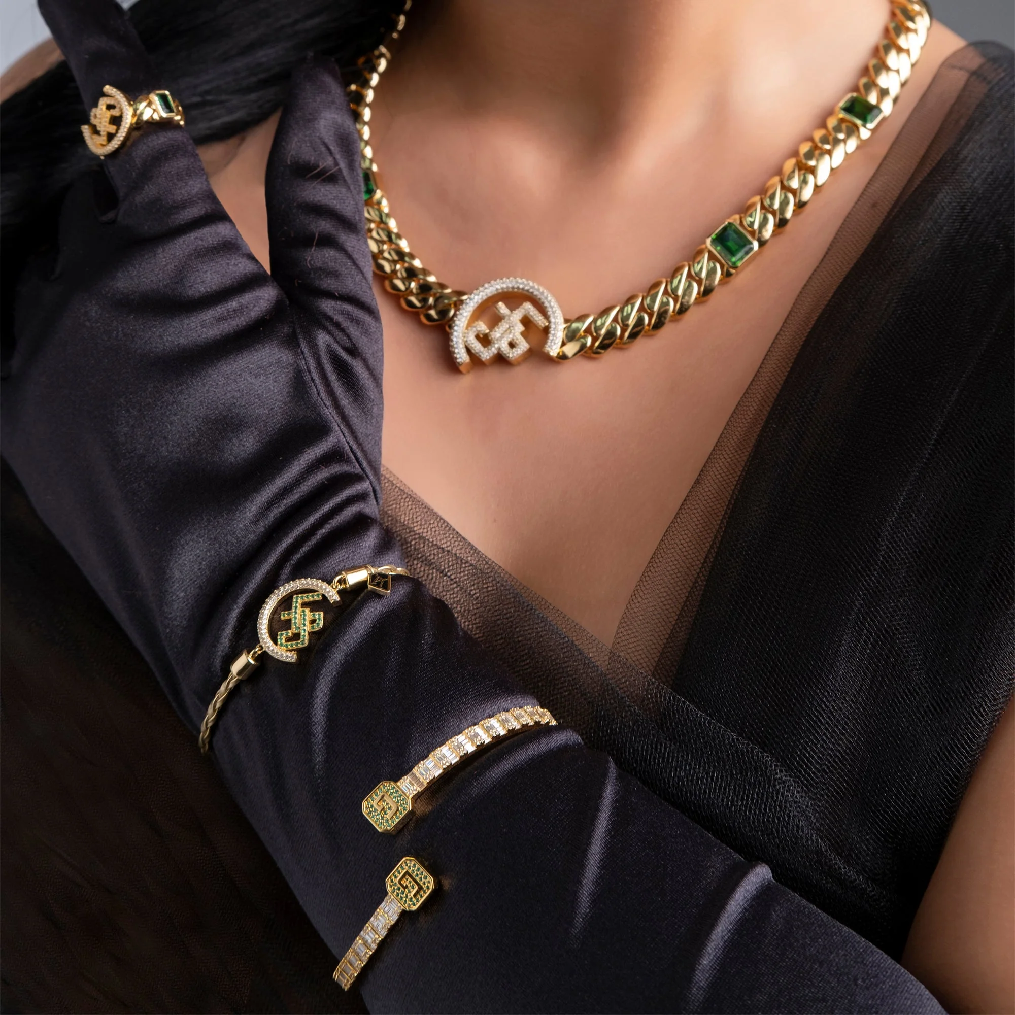 APORRO X GG Double G Adjustable Bracelet - 3mm - Image 4