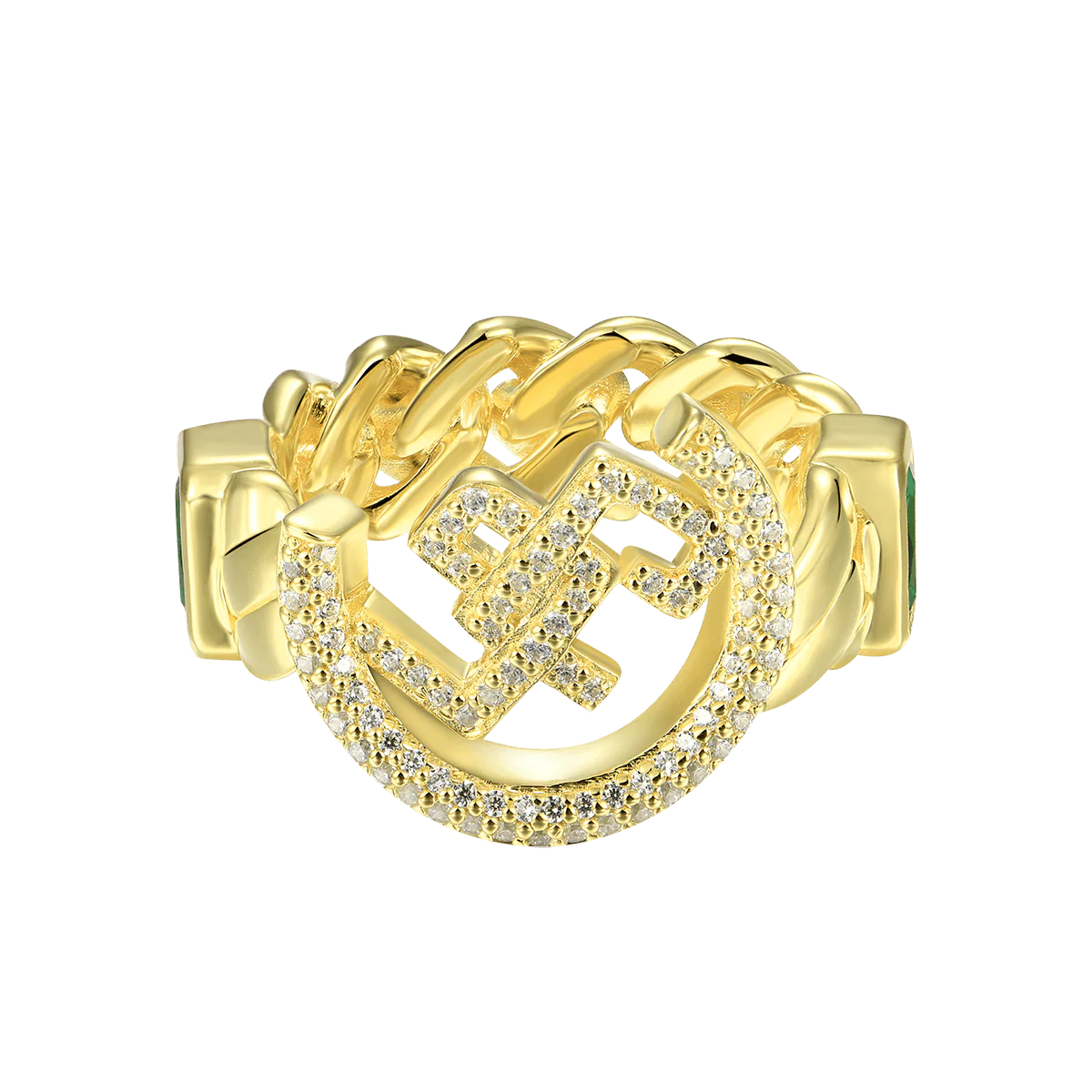 APORRO X GG Emerald Cuban Ring - Image 5