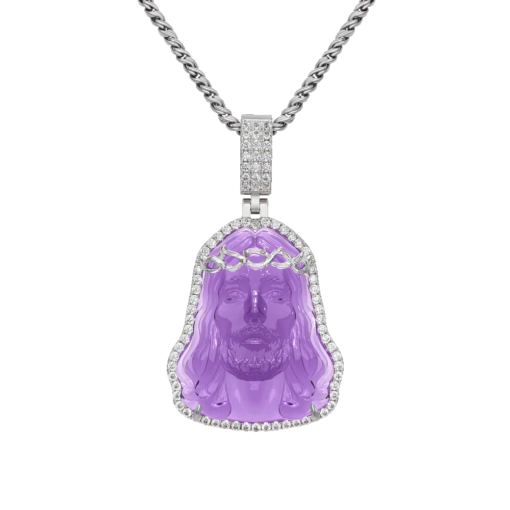 Arcenciel Gospel Jesus Pendant - Lavender - Image 4