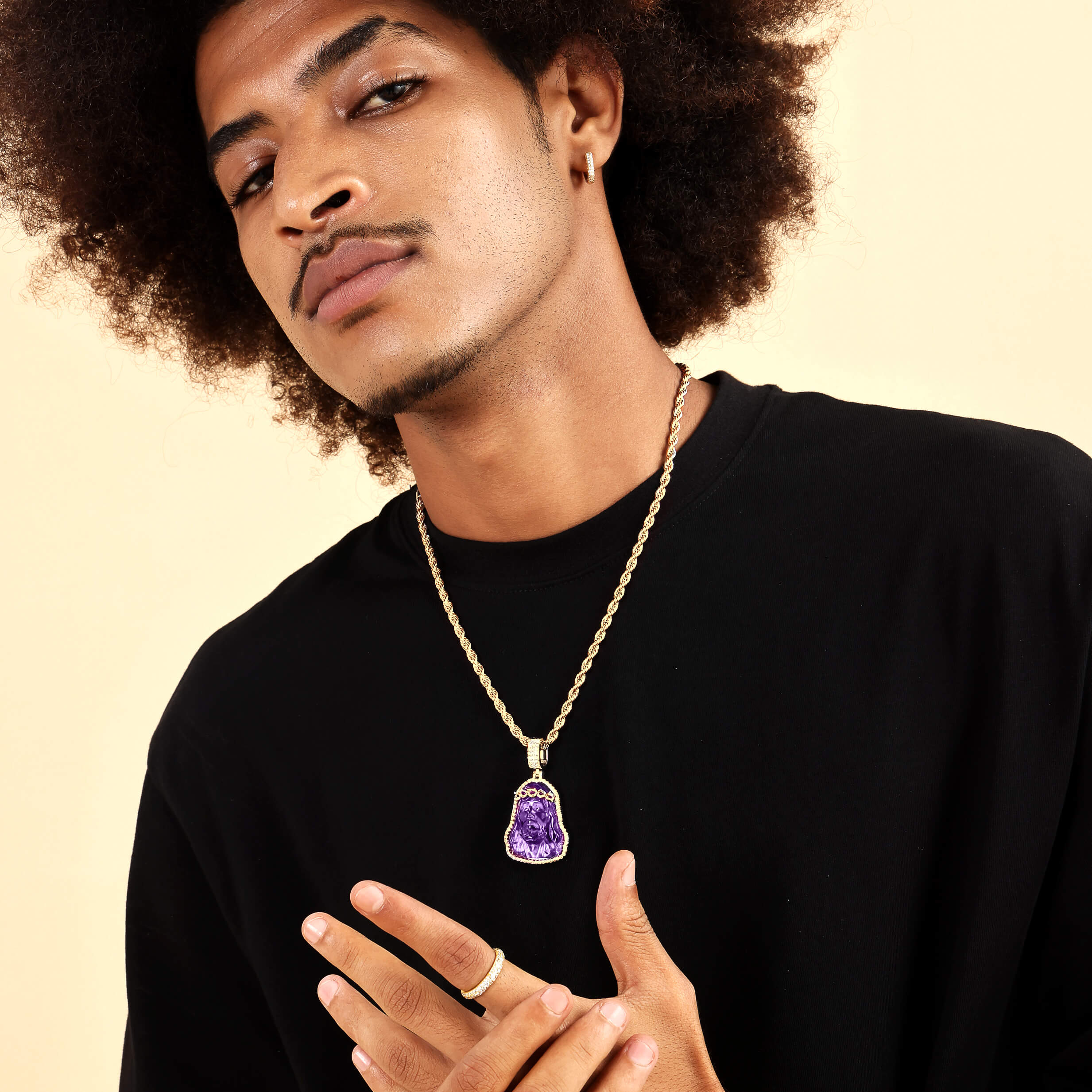 Arcenciel Gospel Jesus Pendant - Lavender - Image 8