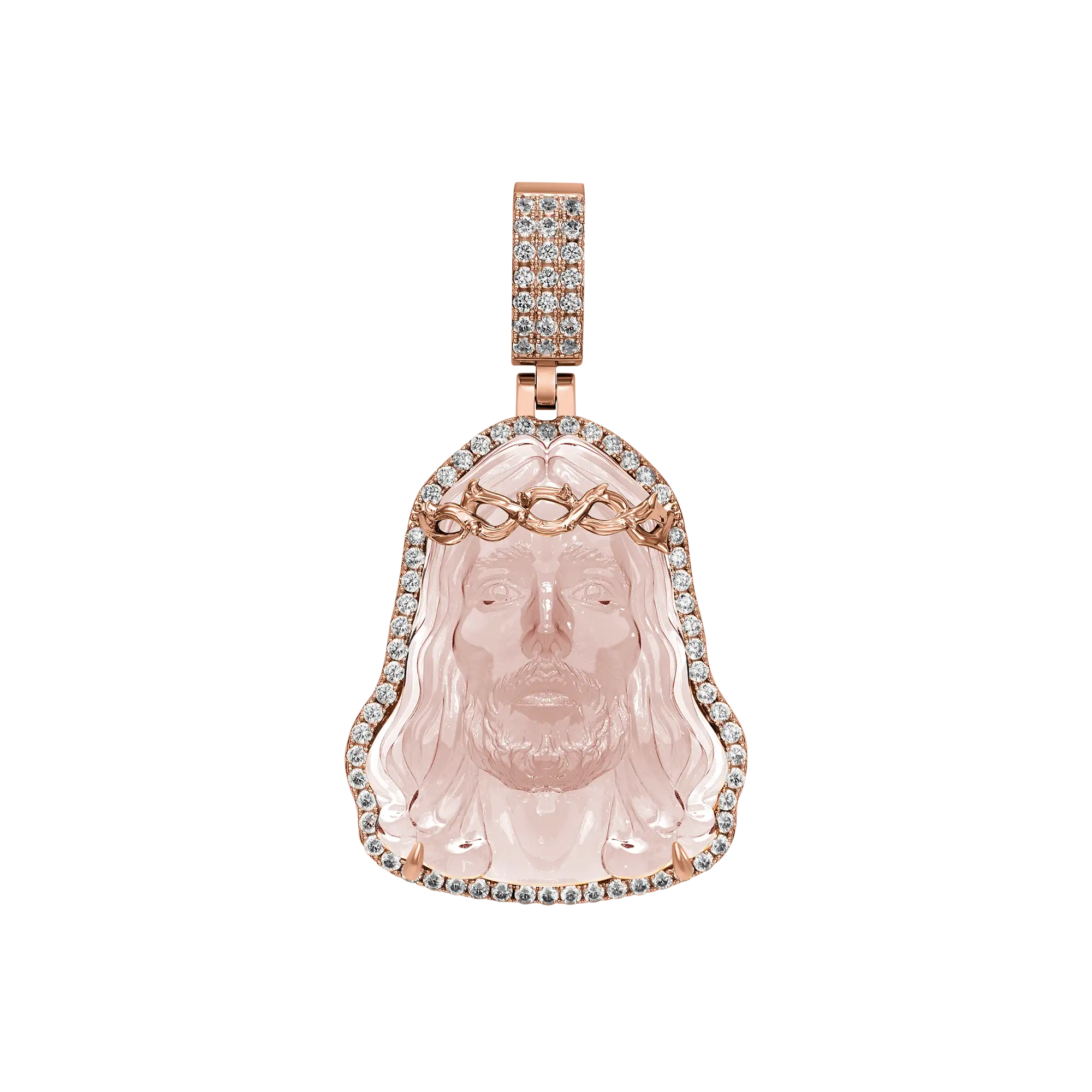 Arcenciel Gospel Jesus Pendant - Rose Gold