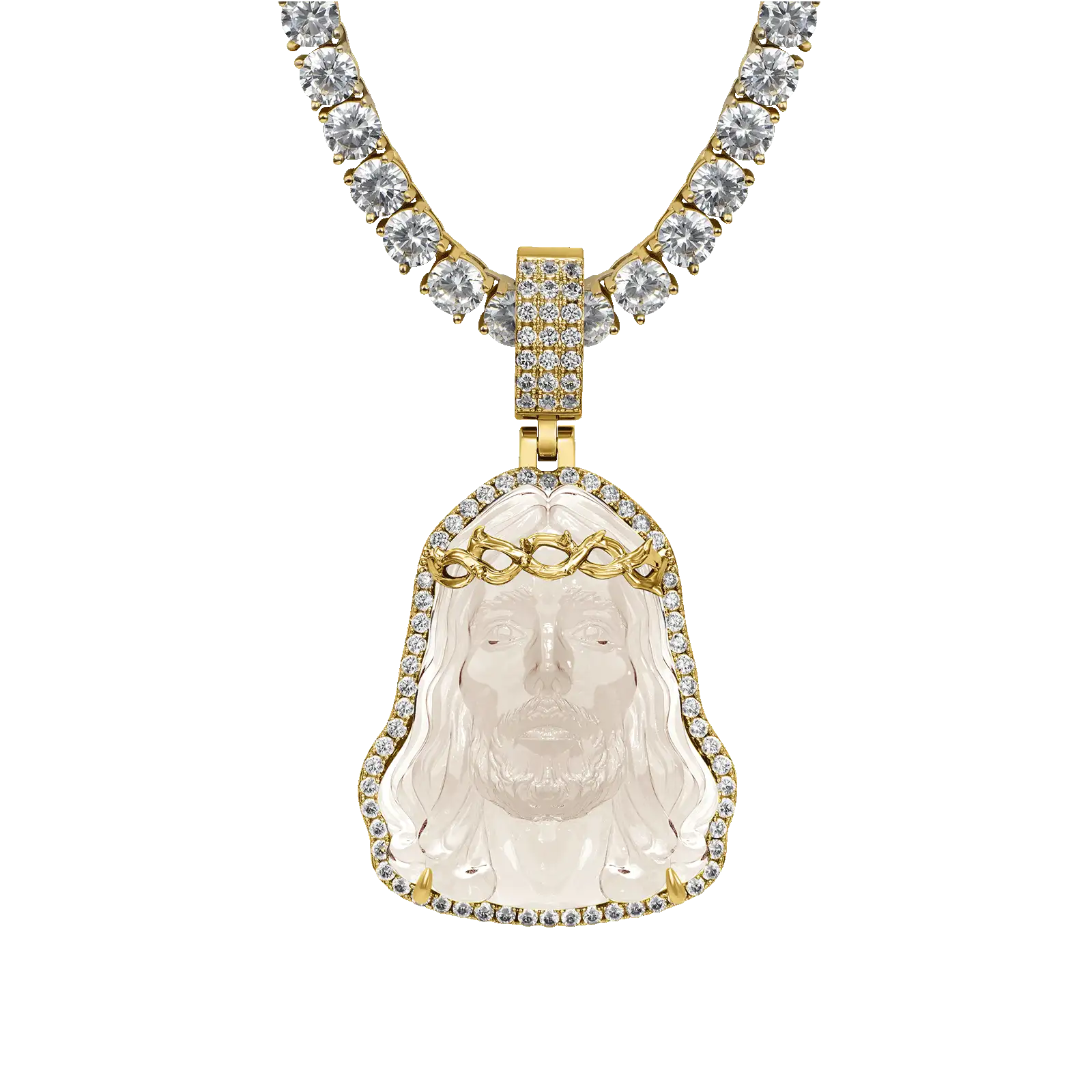 Arcenciel Gospel Jesus Pendant - Rose Gold - Image 10